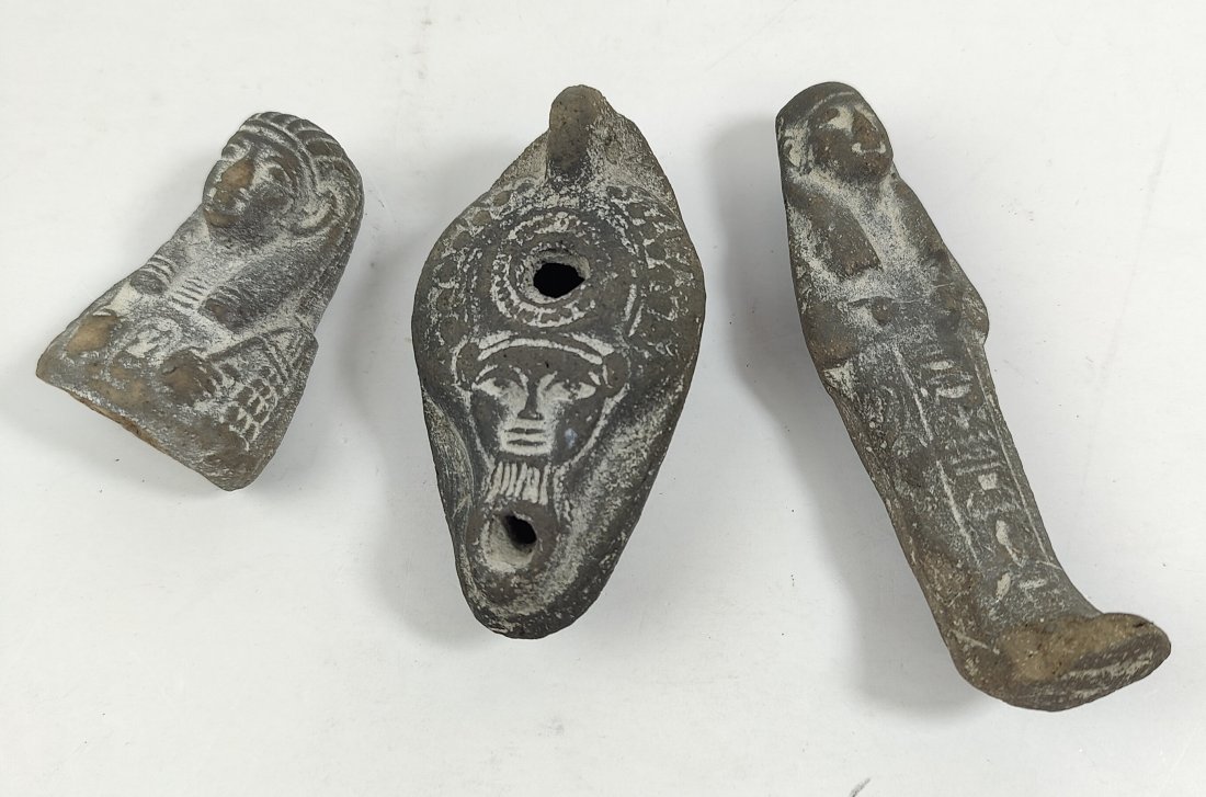 LOT 3 Antique Ancient EGYPTIAN Shabti Ushabti figurine (1 of 12)
