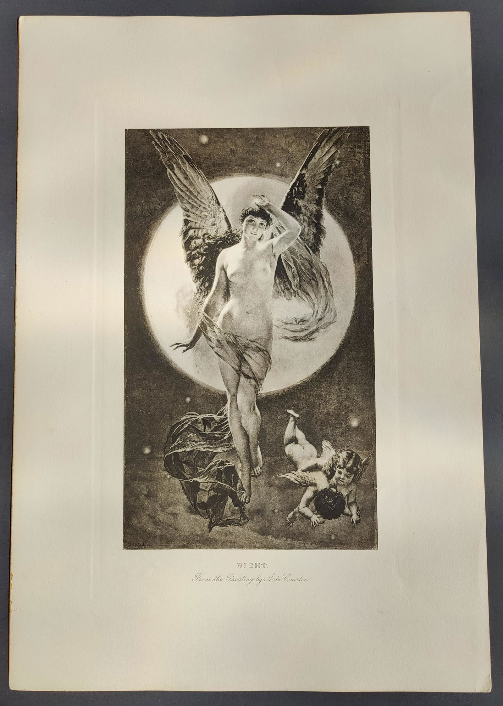 Mythology NIGHT etching after Angelo Graf De Courten (1 of 7)