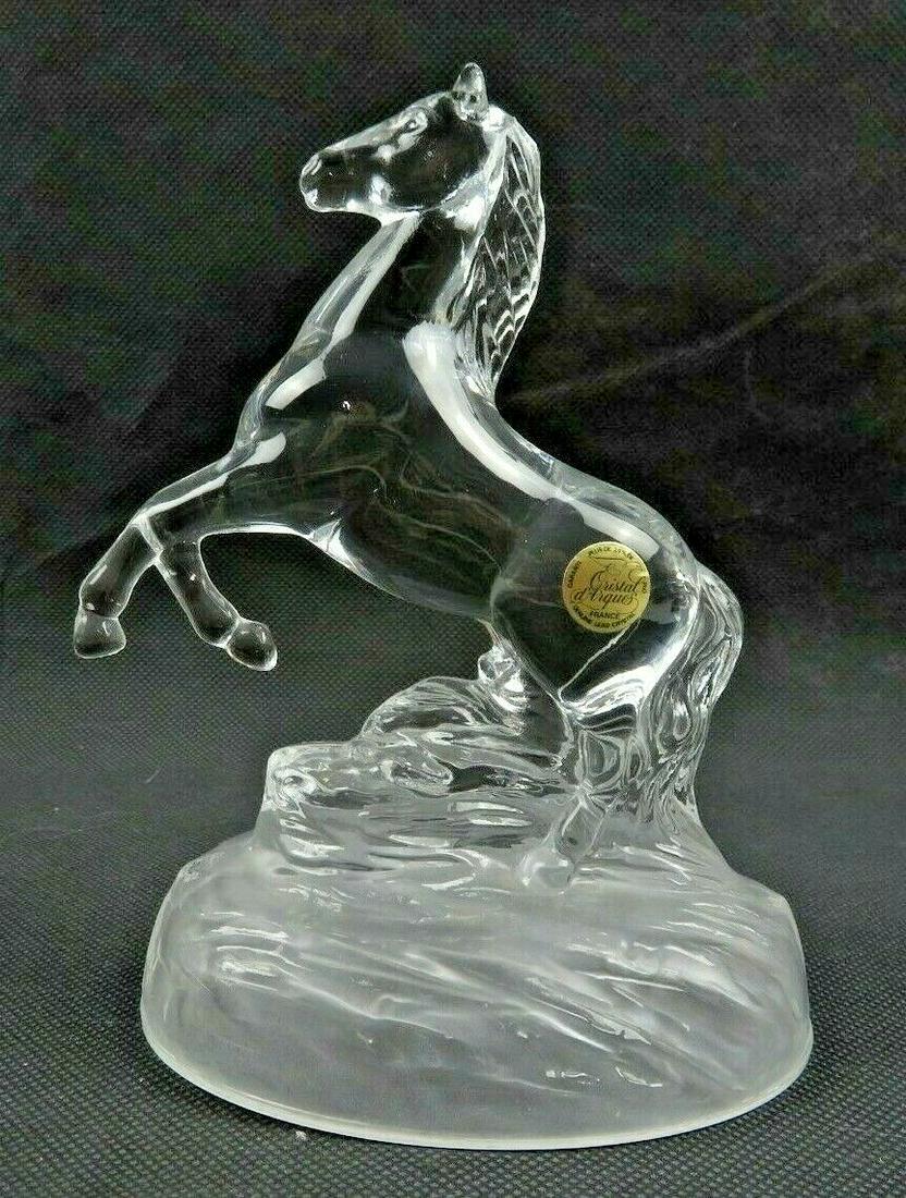 Horse Figurine Crystal Cristal D'Arques France Art Deco (1 of 10)