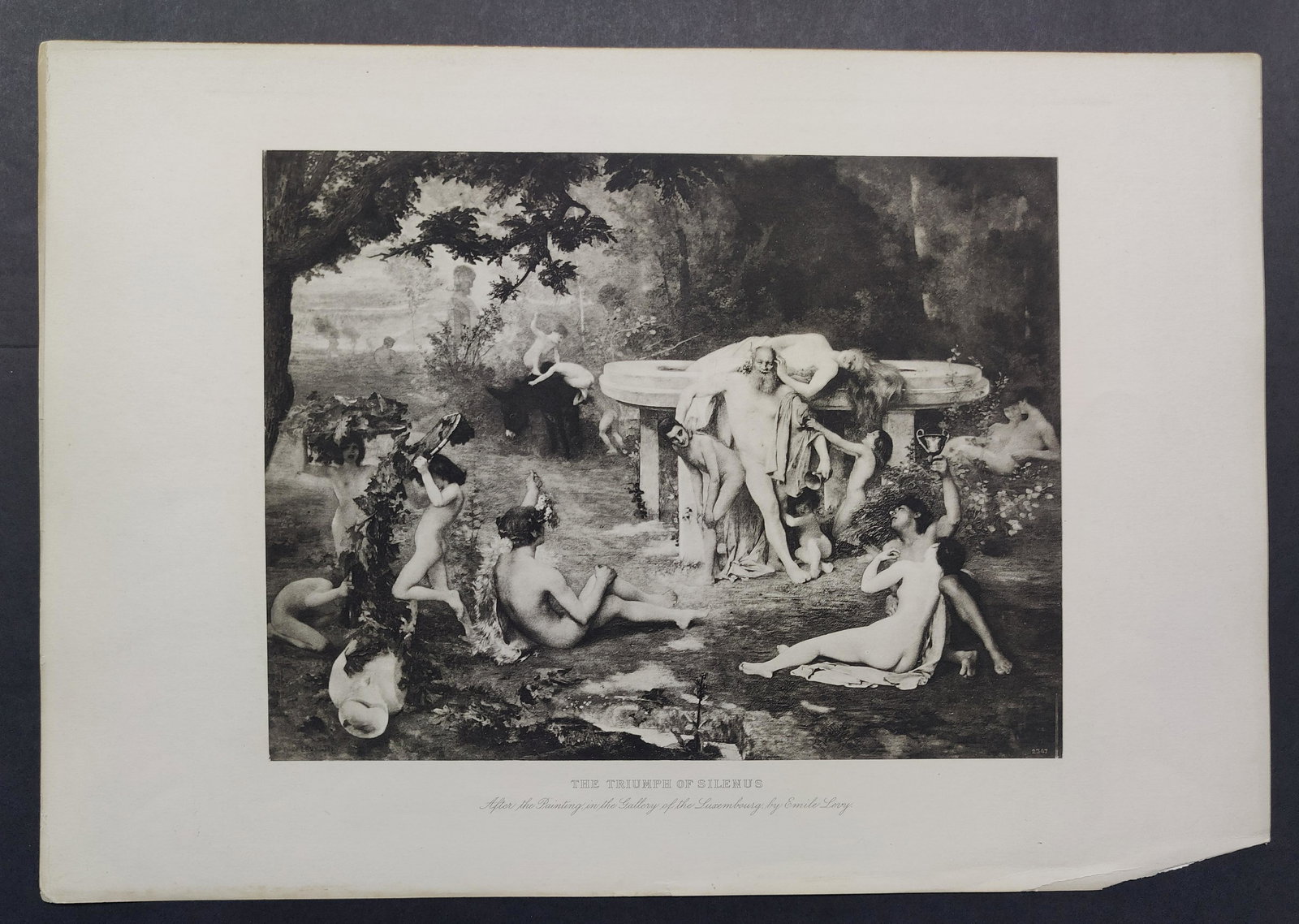 Mythology Etching The Triumph Of Silenus By Emile Levy (1 of 7)