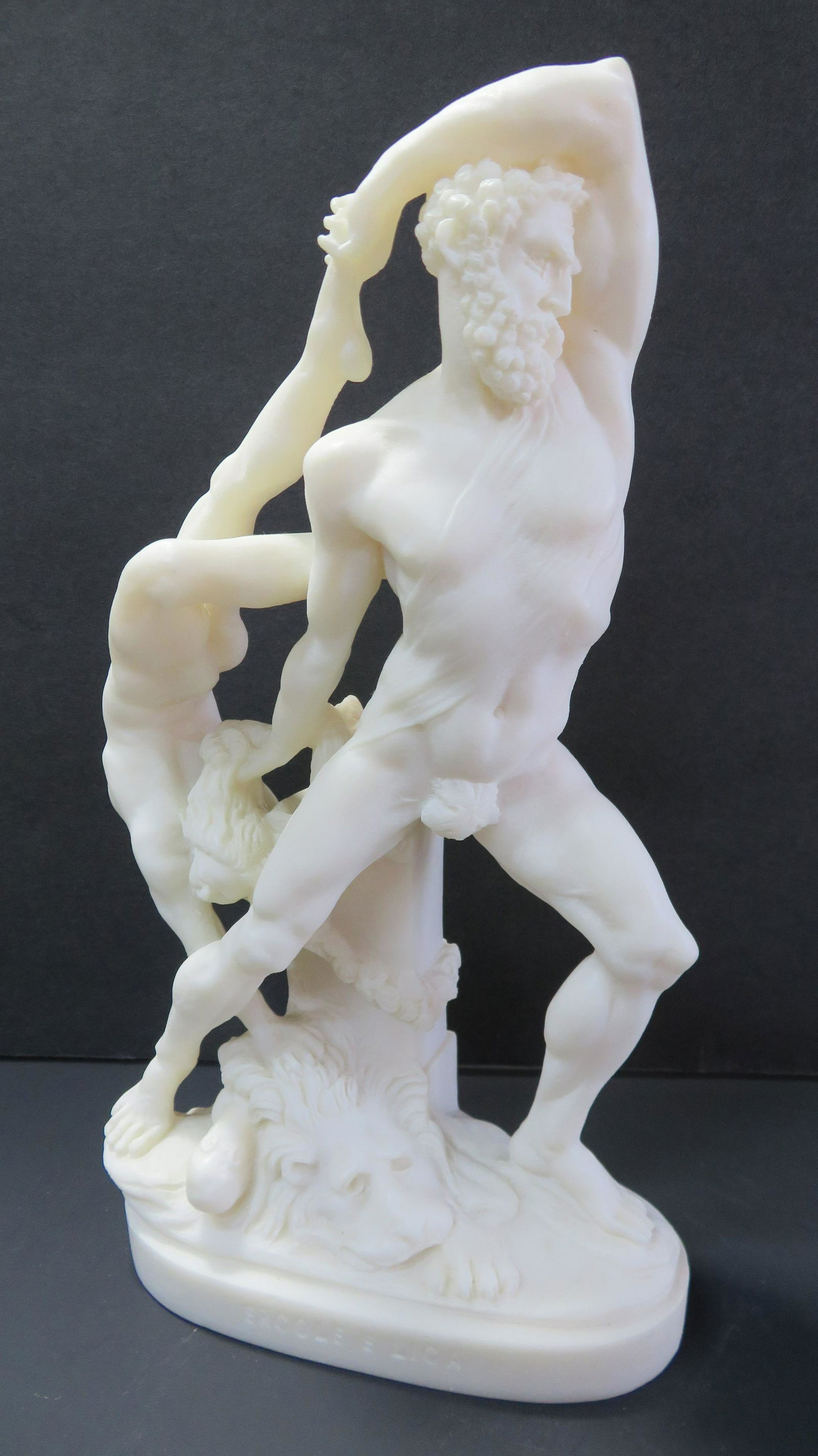 Mythology Ercole E Lica HERCULE Albaster Statue (1 of 4)
