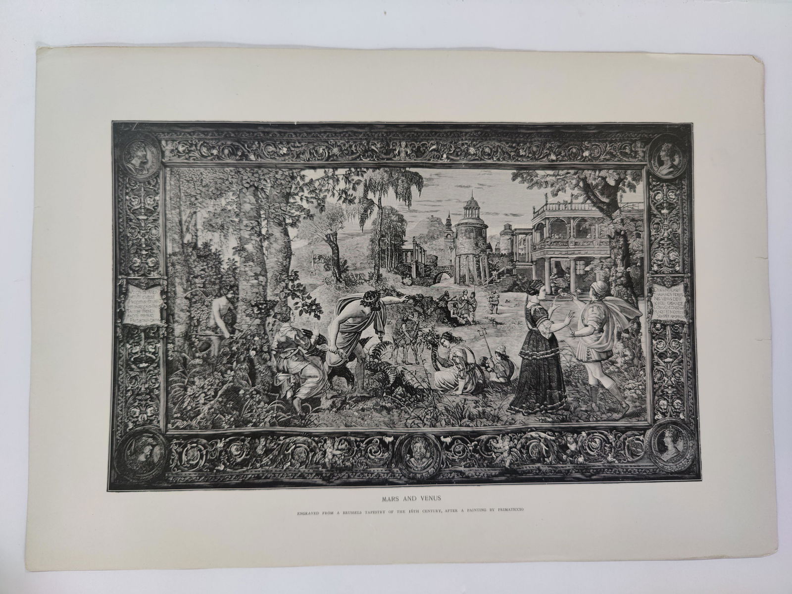 Mythology Etching Mars And Venus By Primaticcio (1 of 6)