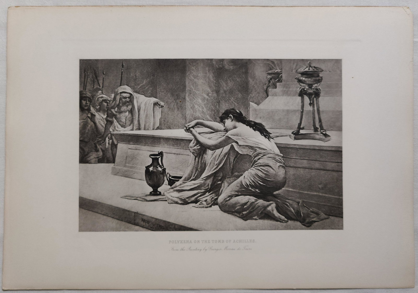 Mythology Etching Polyxena on the tomb of Achilles by (1 of 8)