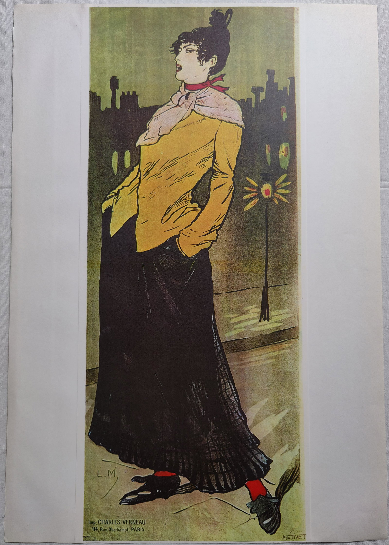 Art Nouveau Poster Lady Lucien Metivet (1 of 5)
