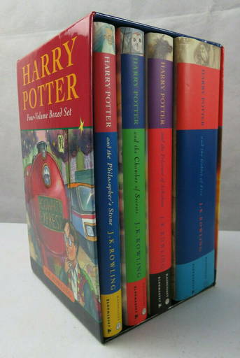 Boxed Set Harry Potter Paperback (Books 1-4) Scholastic copyright