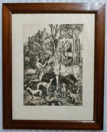 Albrecht Durer - Saint Eustace - 19th C engraving