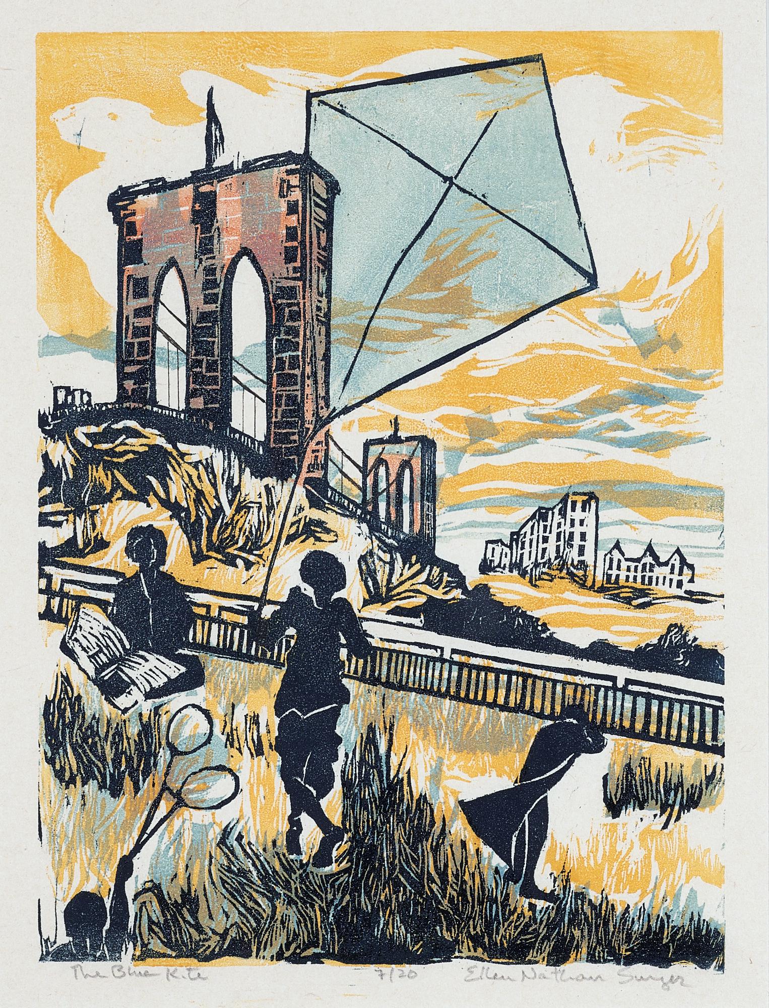 Ellen Nathan Singer, The Blue Kite (1 of 2)