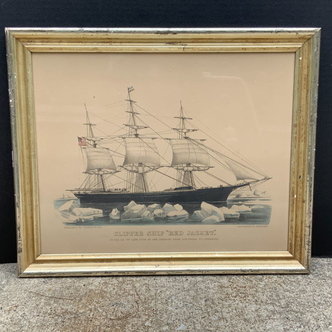 CURRIER & IVES - Clipper Ship Red Jacket (1 of 6)