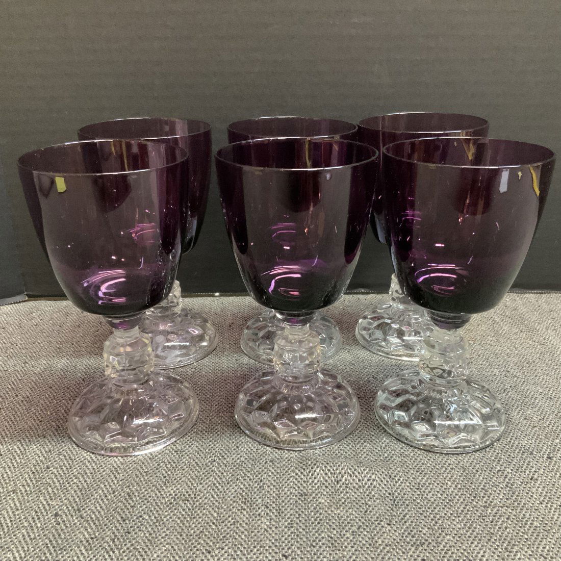 Fostoria American Lady Water Goblets Set Of 6 (1 of 3)