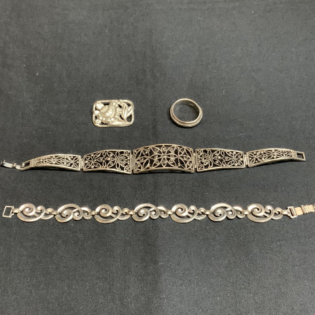 Sterling Silver Jewelry Lot 4 Pieces (1 of 6)