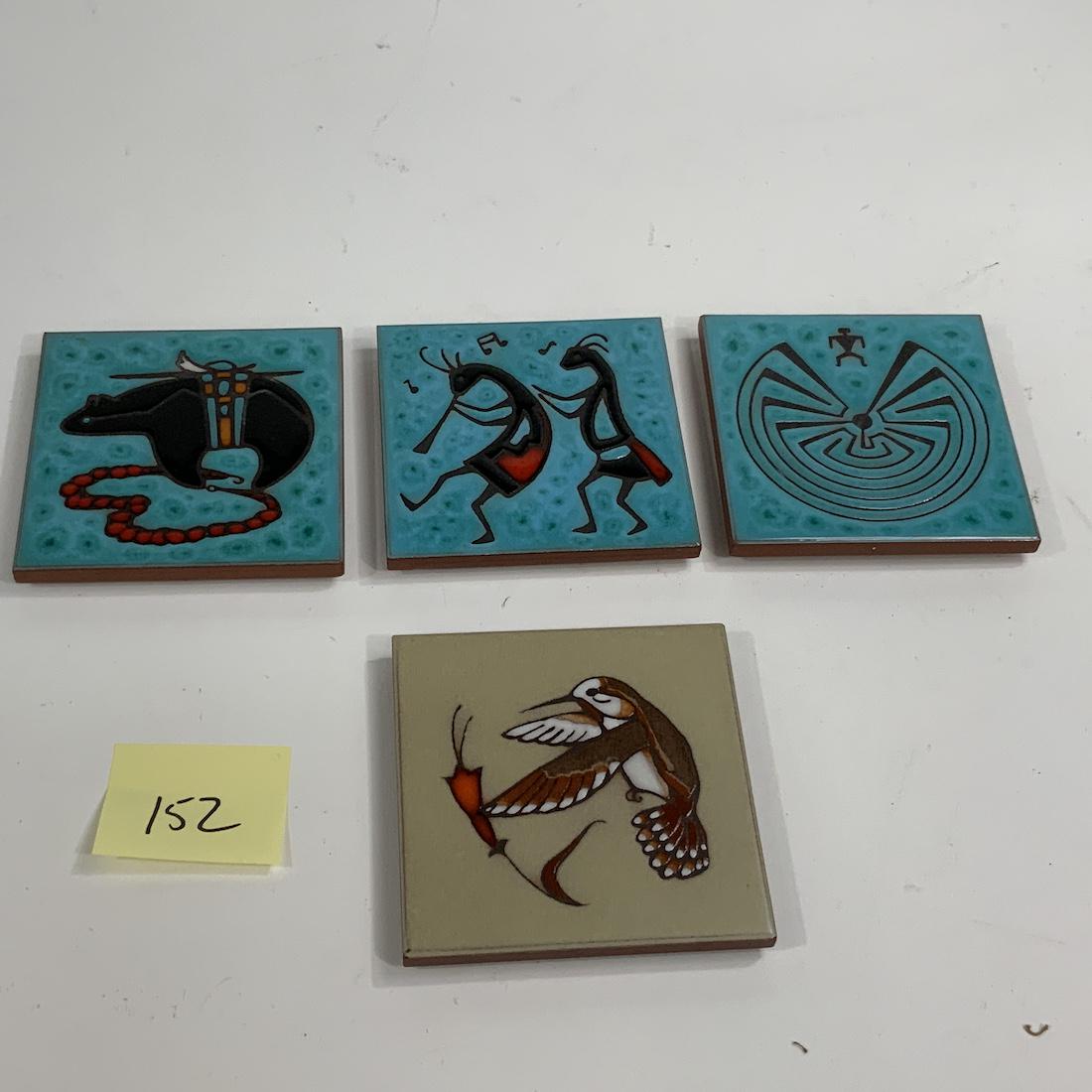 Lot of 4 Teissedre Designs, Inc. Western Indian Design (1 of 3)