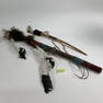 Pair of Native American Hand Made Medicine Stick with skull