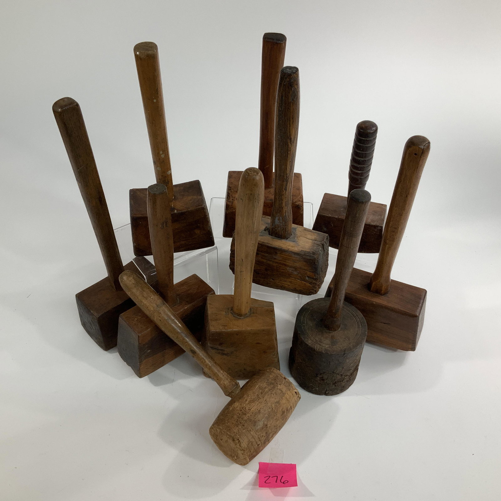 Lot of10 Wood Mallets: Large lot of 19th Century mallets. Great patina. See Pics.