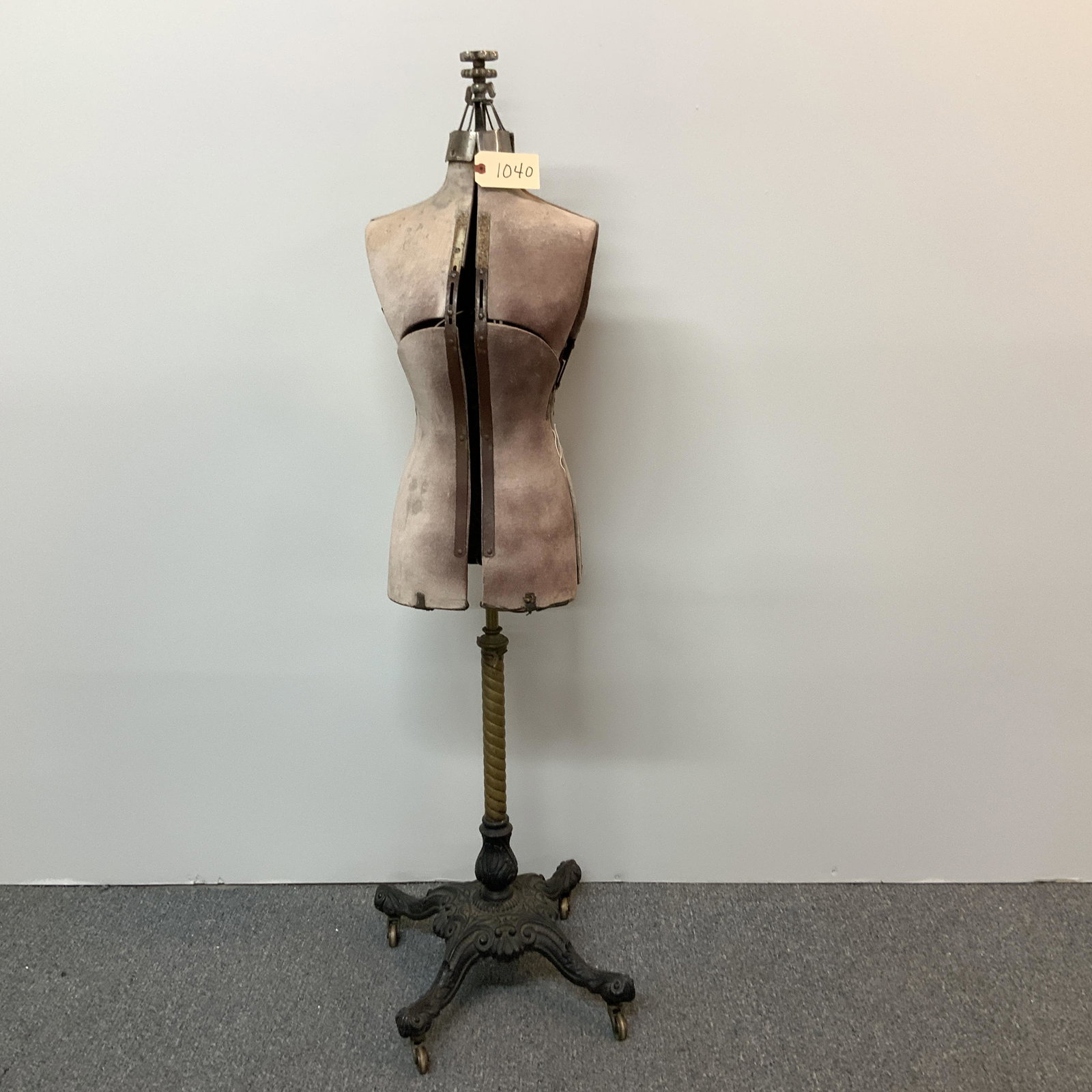 Antique Cast Iron Base Dress Form (1 of 5)