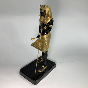 Boehm Limited Guardian Figures 25A: The treasures of Tutankhamun. Measures 15 inch by 5 inch by 8 inch