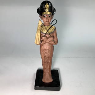 Boehm Limited Shawabty Number 101: The treasures of Tutankhamun. Measures 13 in by 5 in