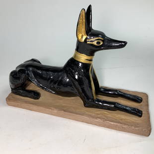 Boehm Limited God Anubis Number 461: The treasures of Tutankhamun. Measures 10 in by 14 in