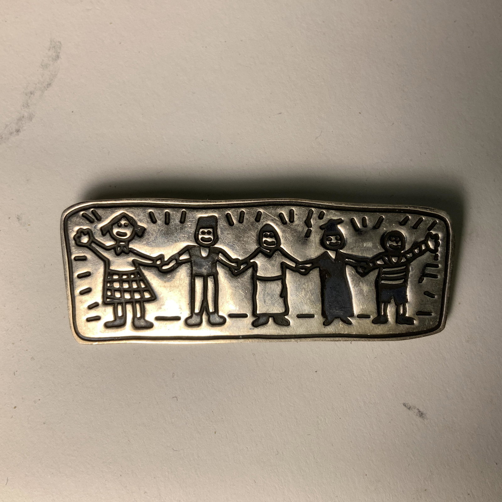 Antique Sterling Silver: Marked Mexico EFS Measures 2.25 inch