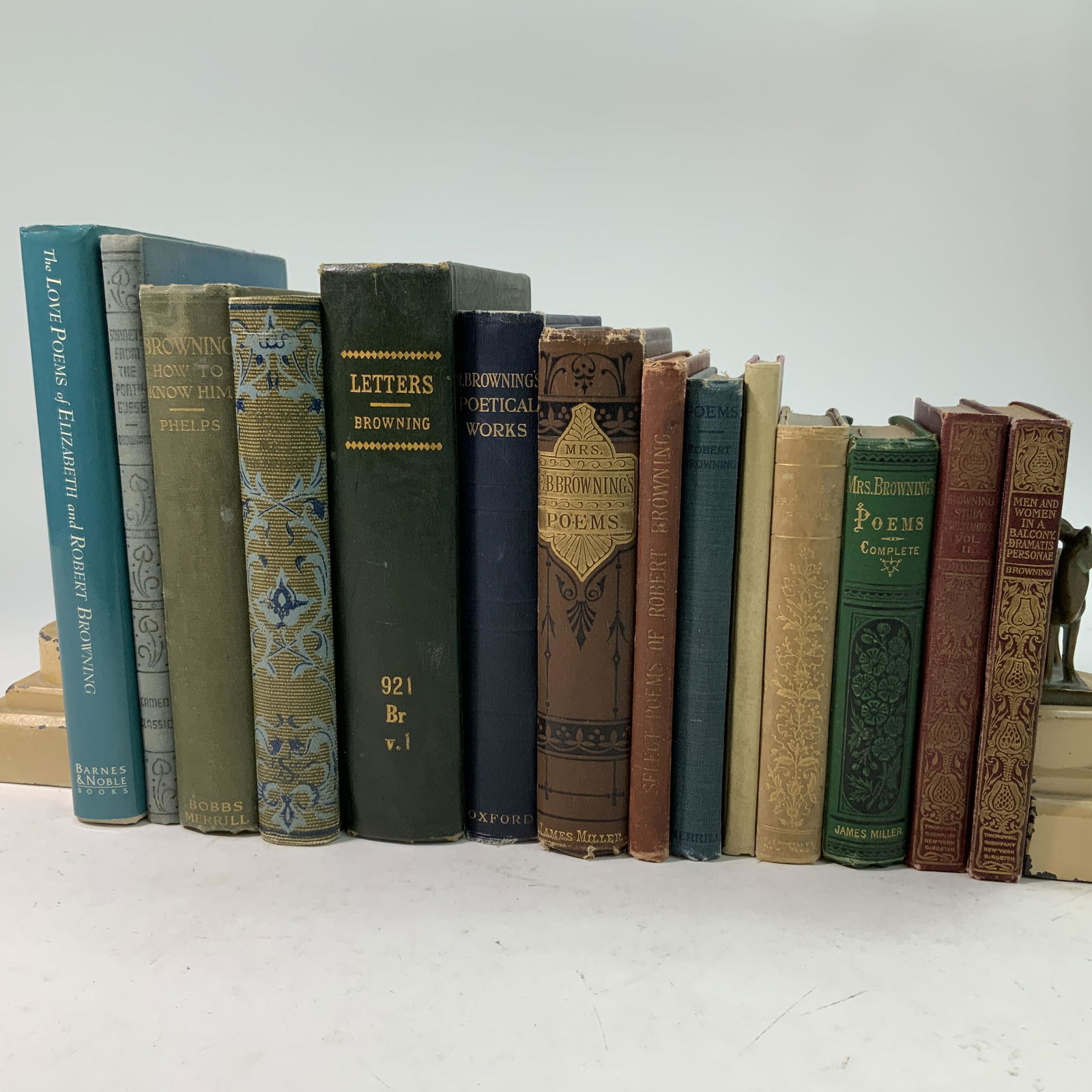 Collection of Robert & Elizabeth Barrett Browning Poetry Books (1 of 5)