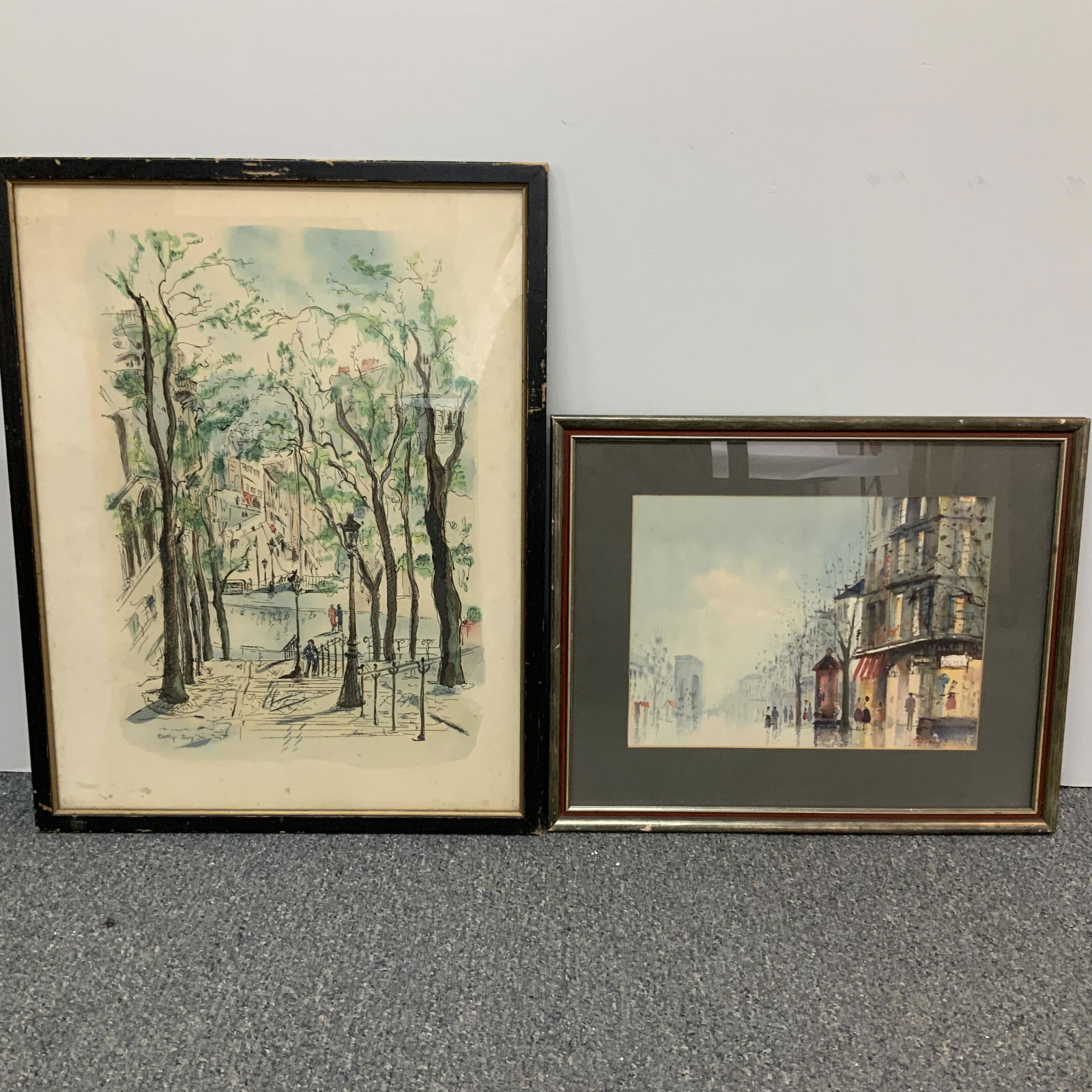 Two Original Framed Watercolor Paintings (1 of 5)