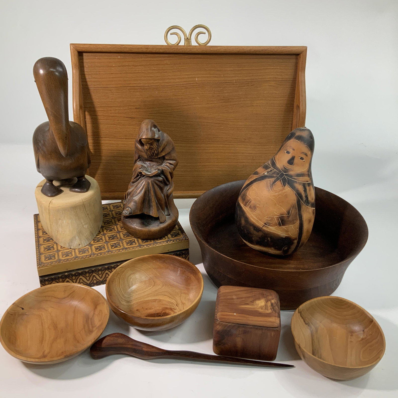 Wooden Items: Bowls, boxes, carvings