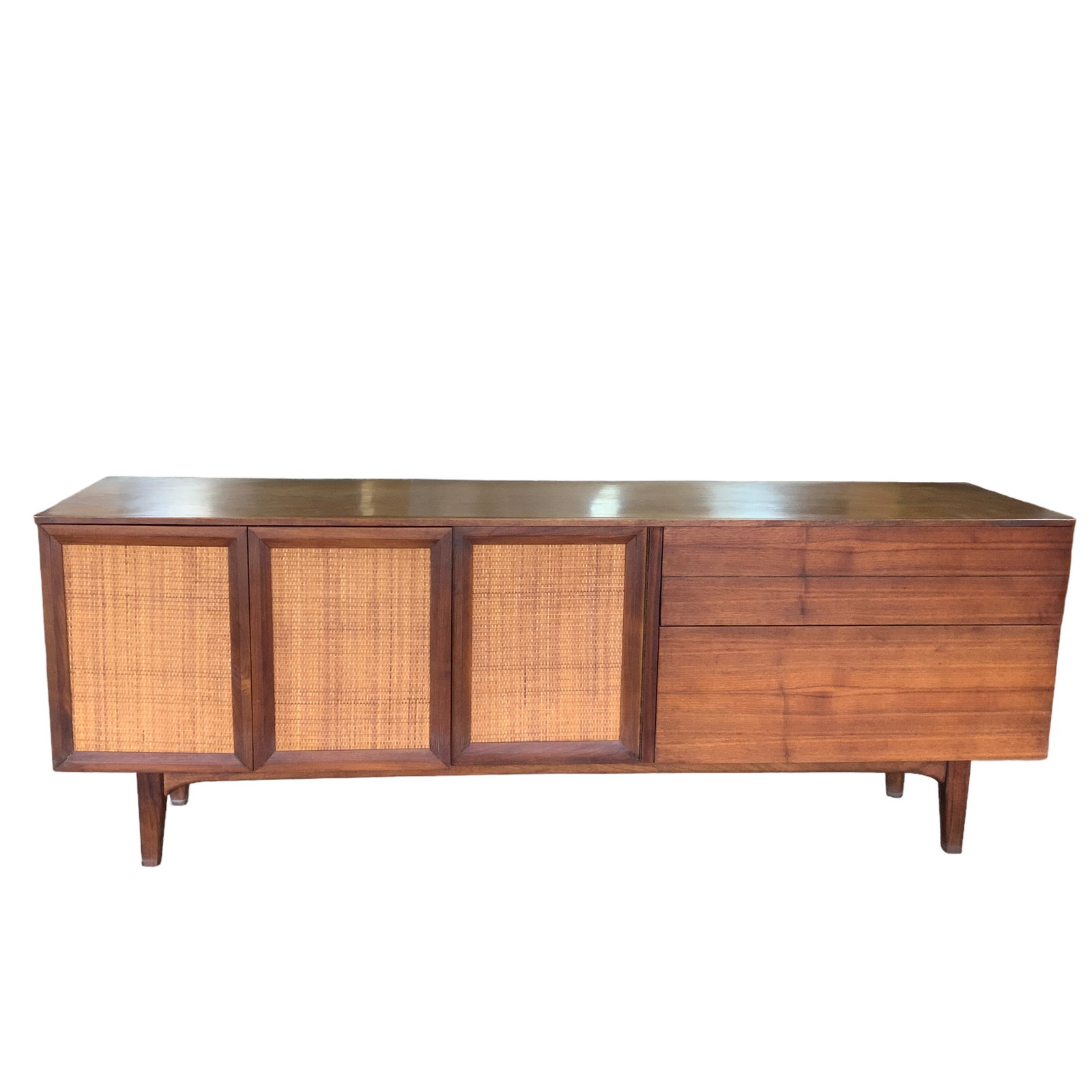 Mid Century Danish Cane Front Credenza (1 of 5)