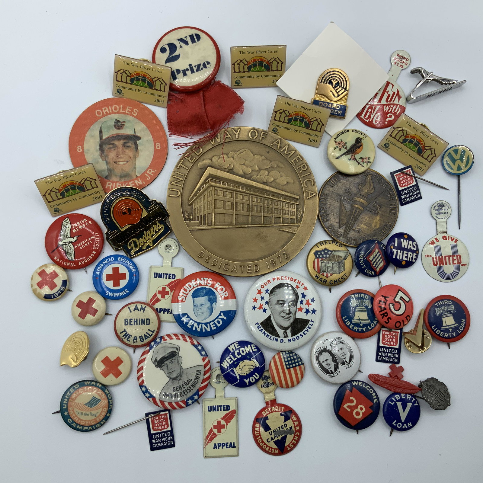 Large Lot of Pin Backs (1 of 7)