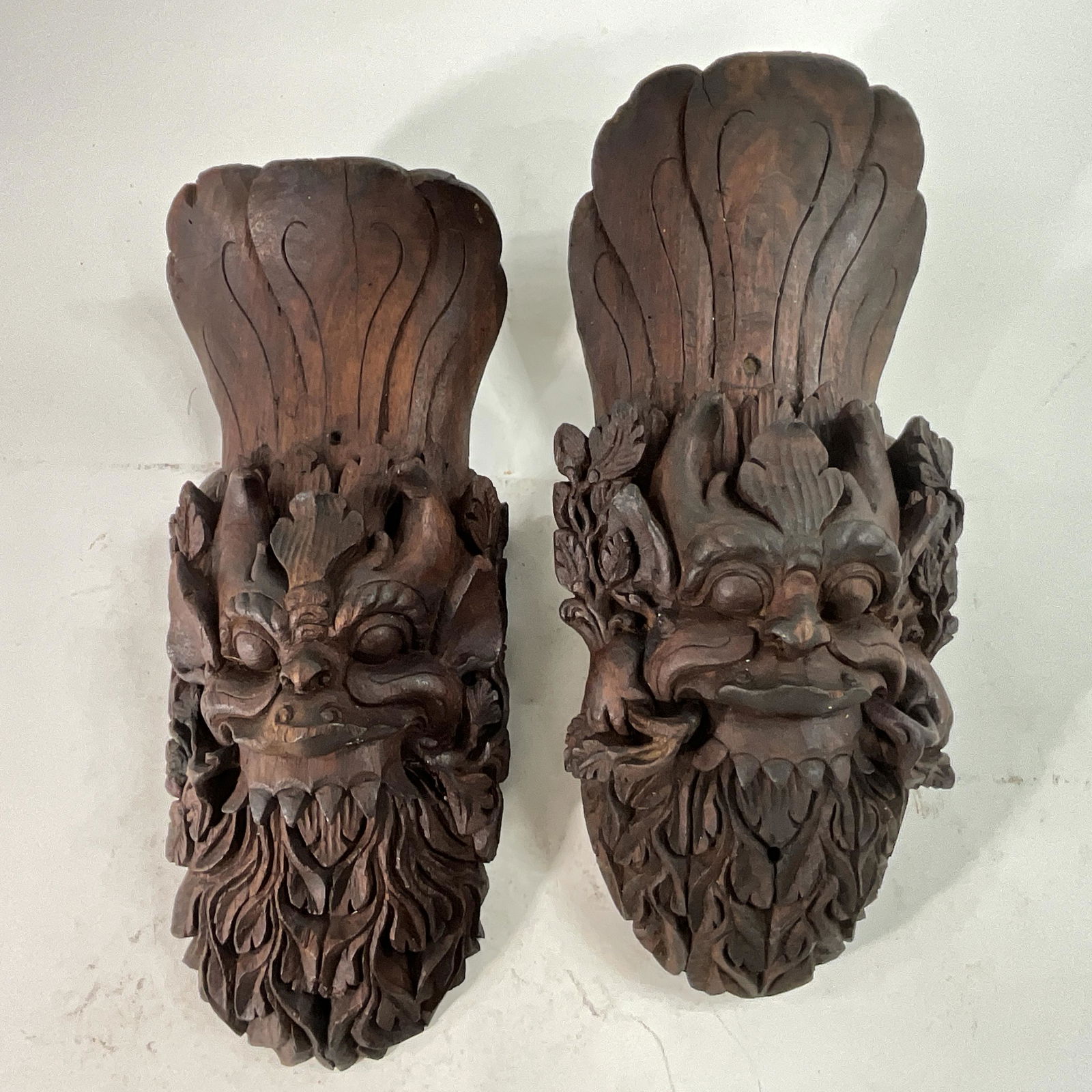 Pair of Balinese Temple Carvings (1 of 5)