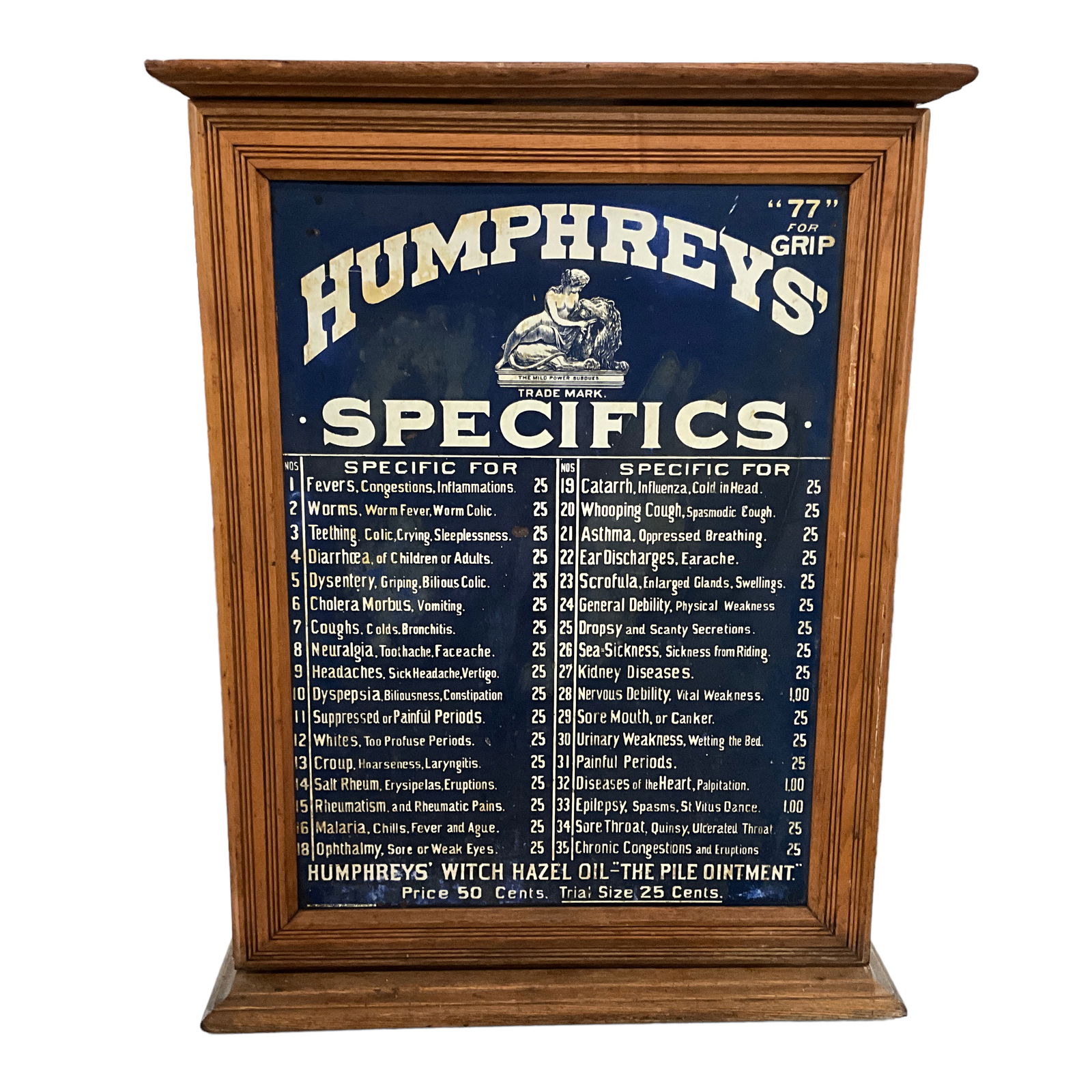 Humphreys' Specifics Store Display with Original Product Samples (1 of 9)