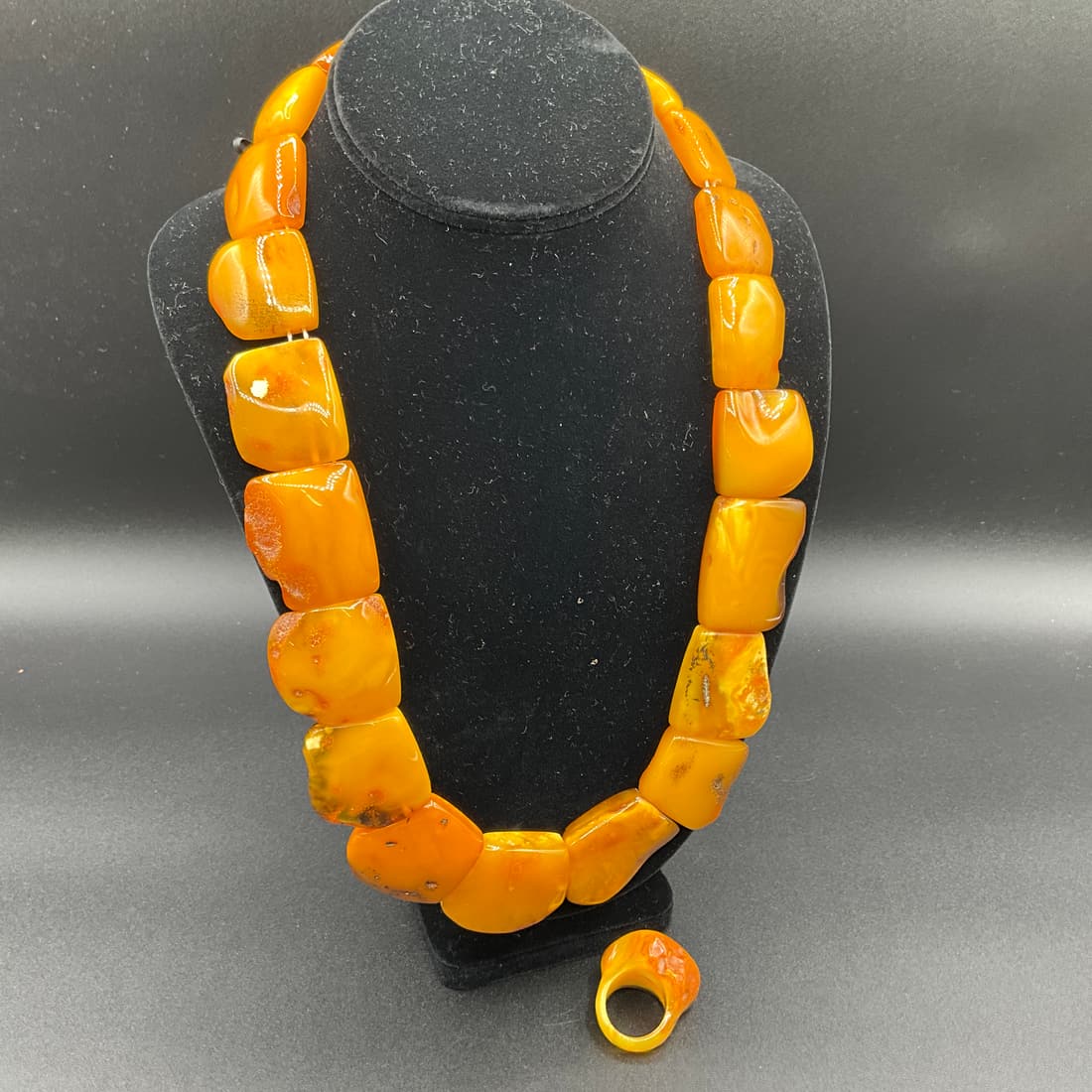 Baltic Amber Necklace and Ring Set (1 of 3)