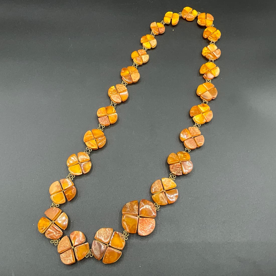 Baltic Amber Necklace: Baltic Amber Necklace, approx. 32" long.