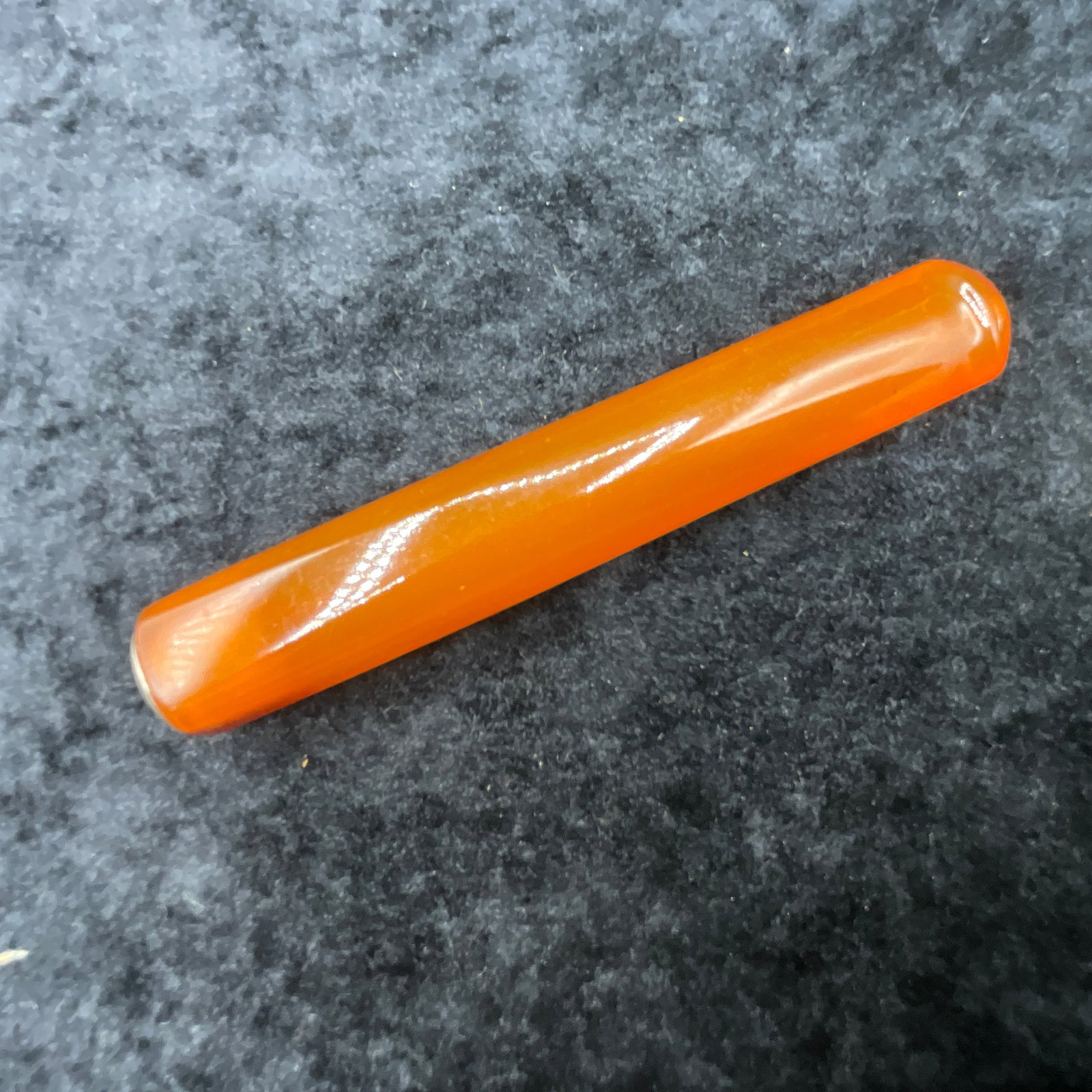 Baltic Amber Pipe Stem: Baltic Amber Pipe Stem- unused, in original box. Approx. 3.75" long.