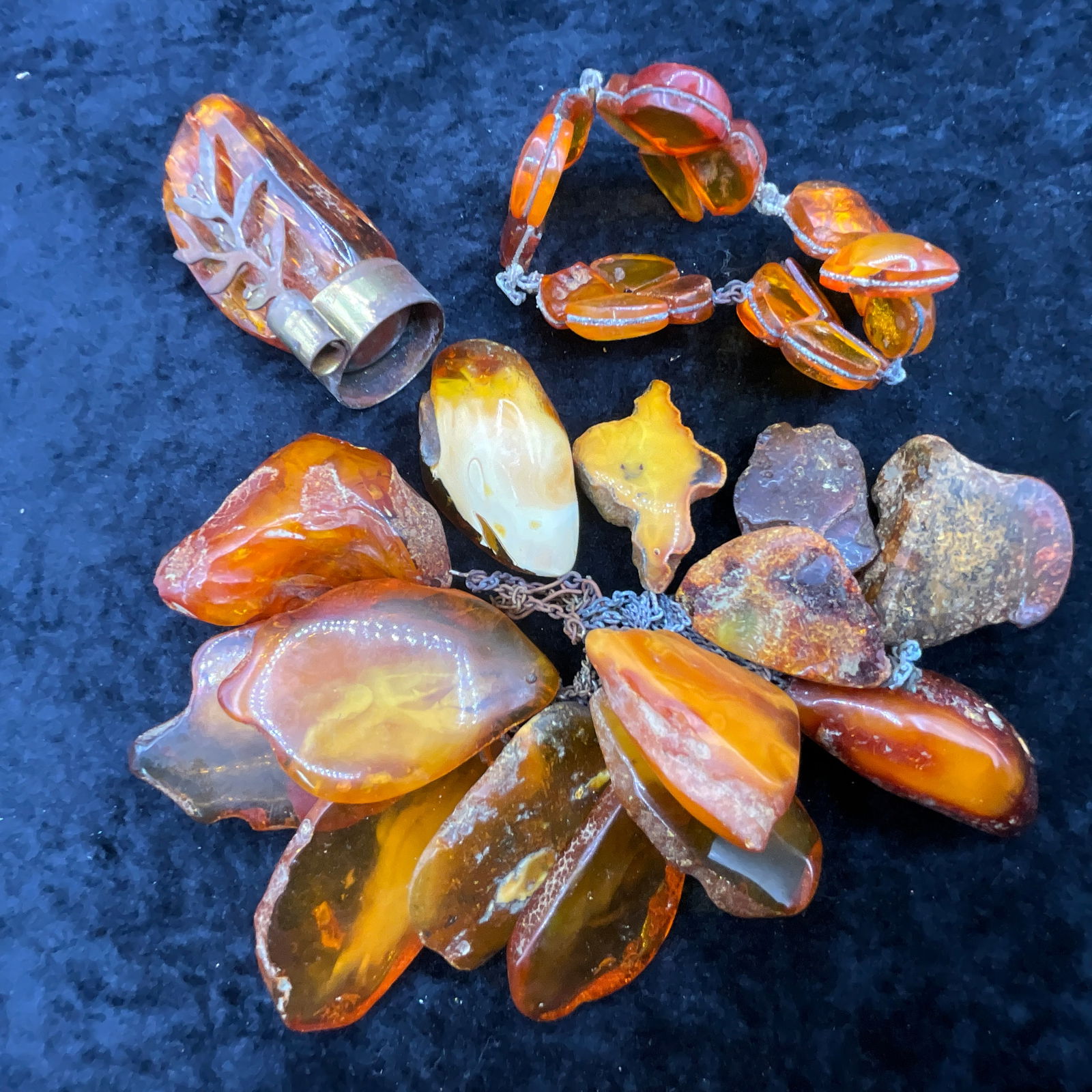 Baltic Amber Necklace and Bracelet- As Is (1 of 3)