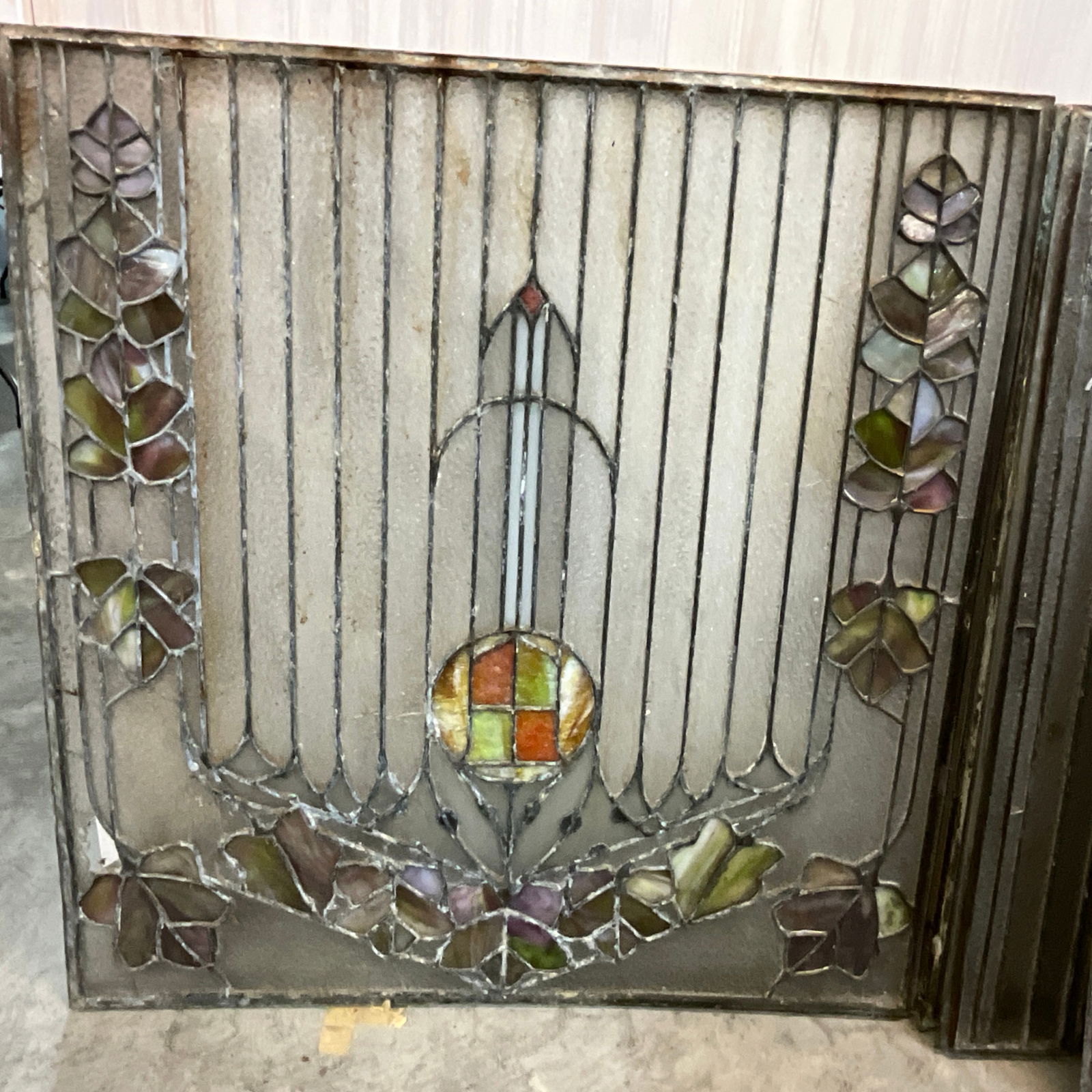 Three Stained and Leaded Glass Windows (1 of 5)