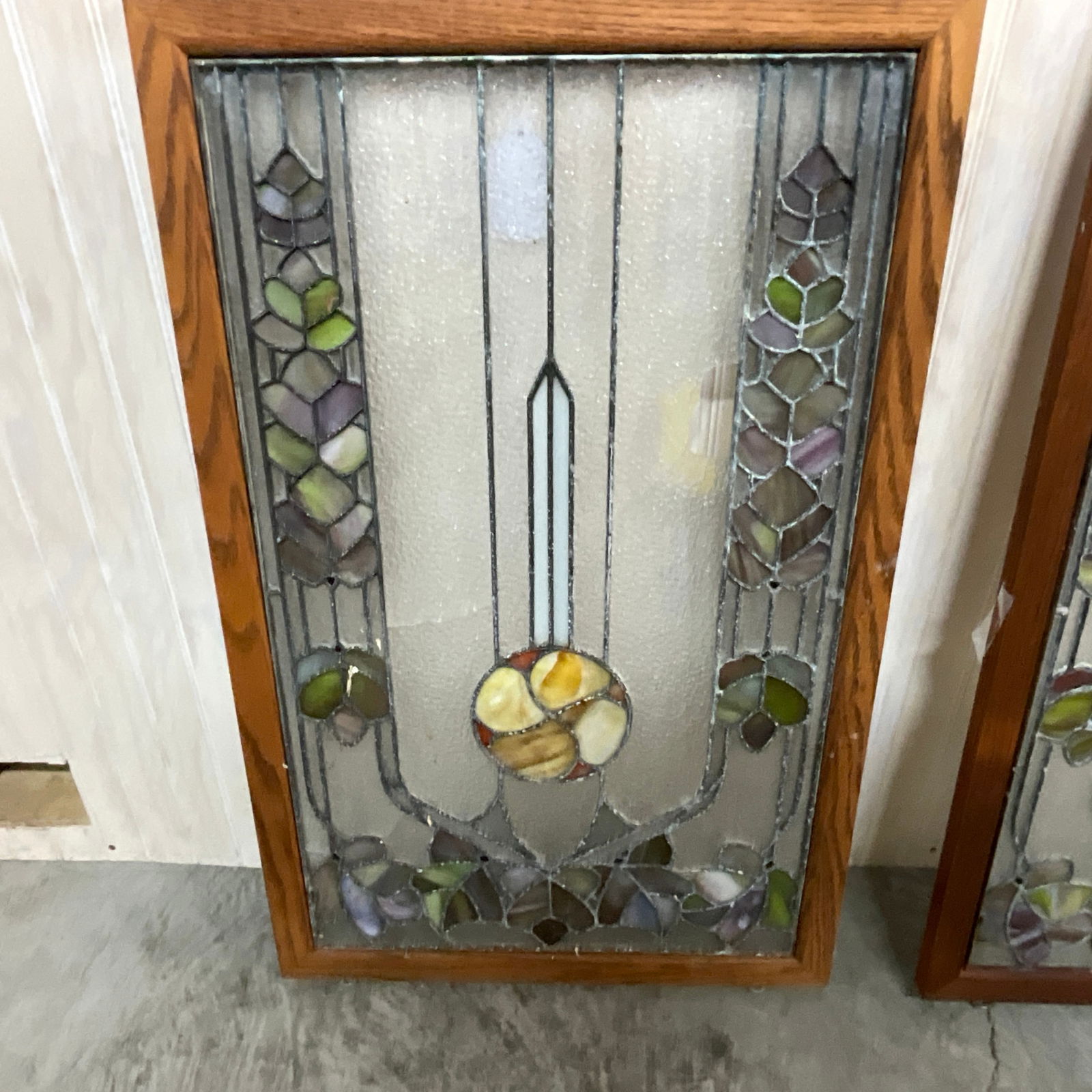 Two Stained and Leaded Glass Windows- 3 of 3 (1 of 5)