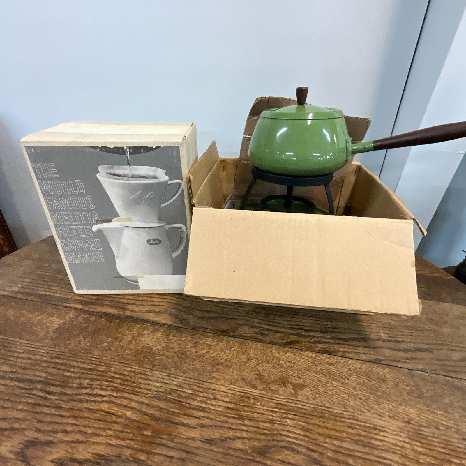 Mid-Century Modern Fondue Set and Melita Coffee Maker (1 of 3)