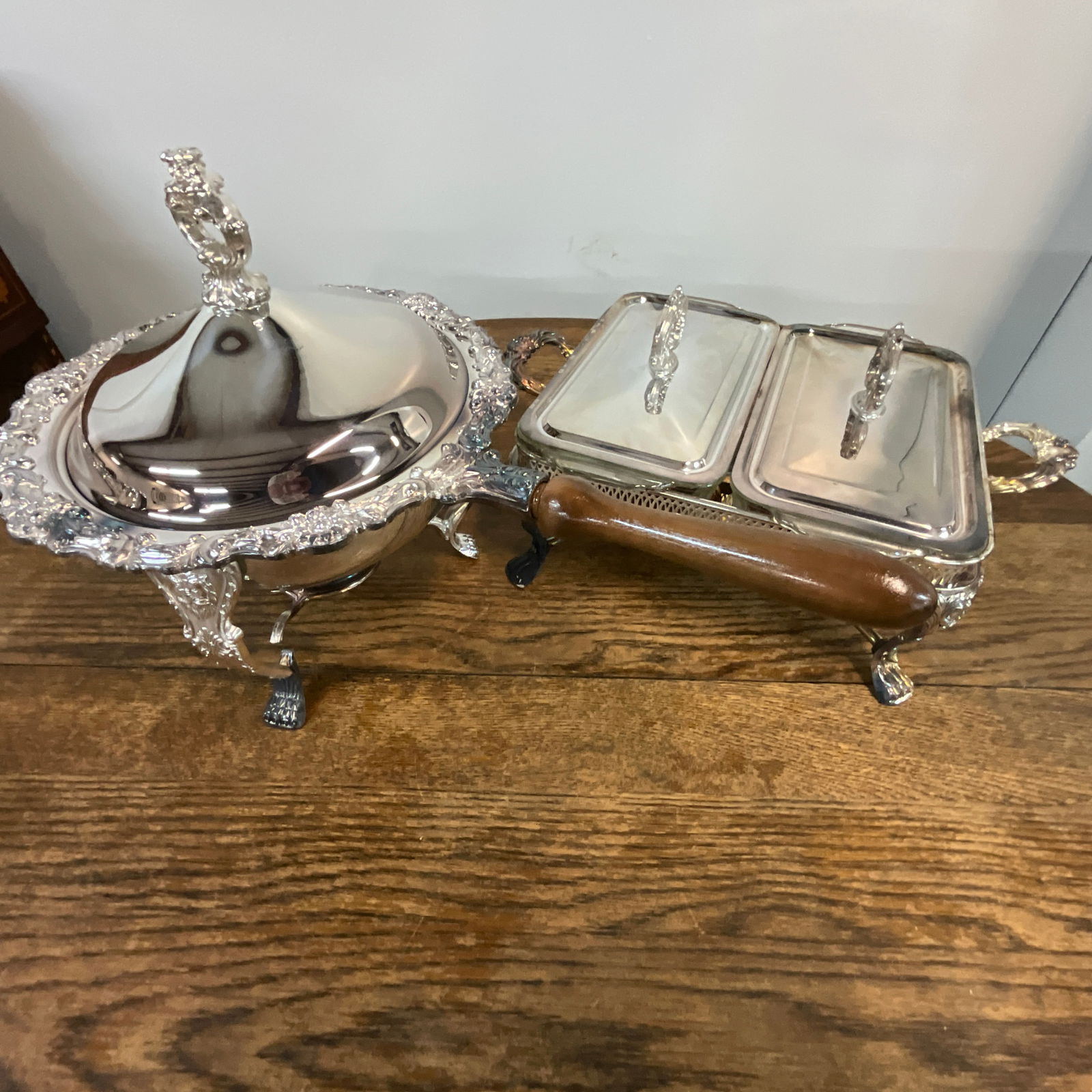 Rogers Brothers Silver Plate Chafing Dishes (1 of 6)