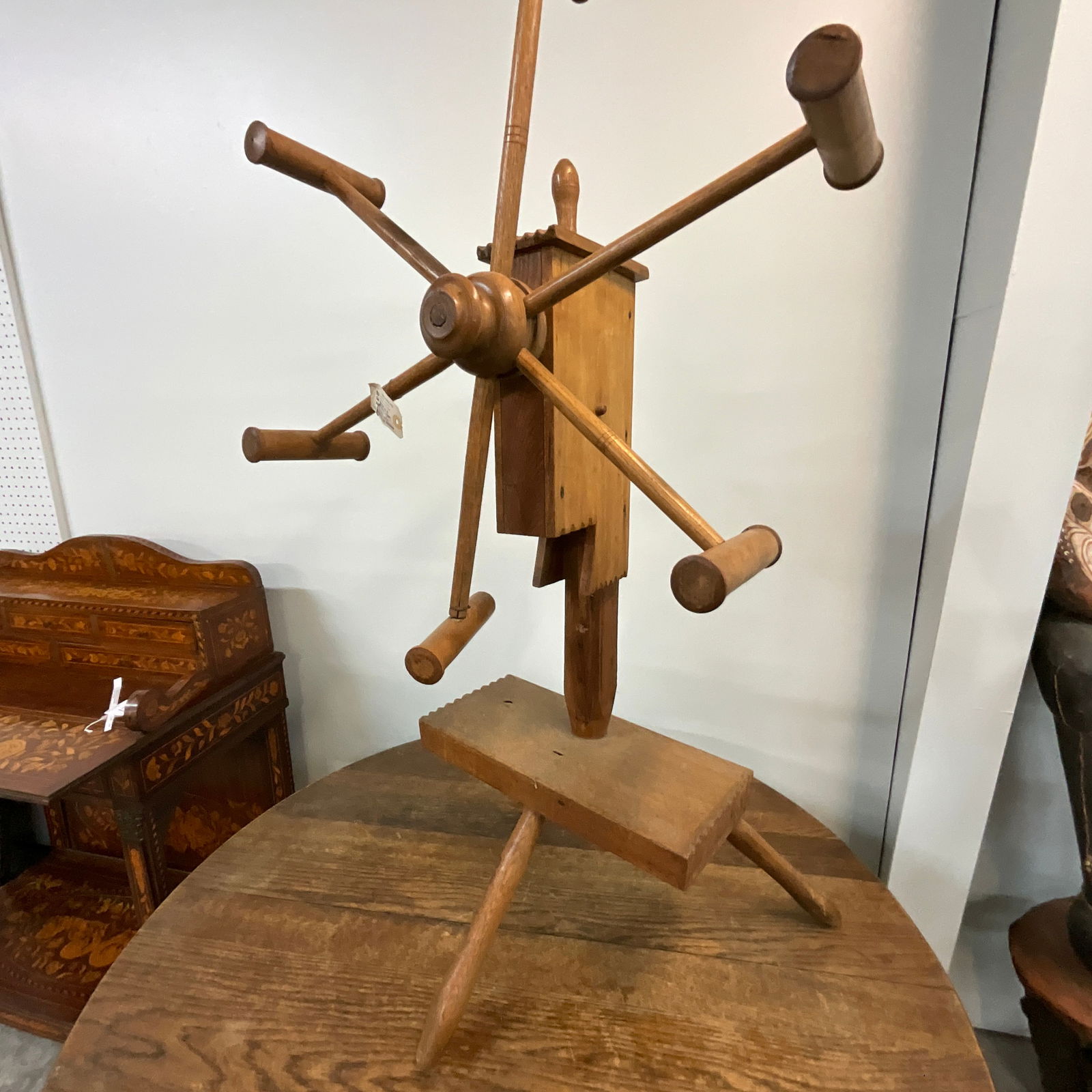 Early American Treenware Yarn Winder (1 of 3)