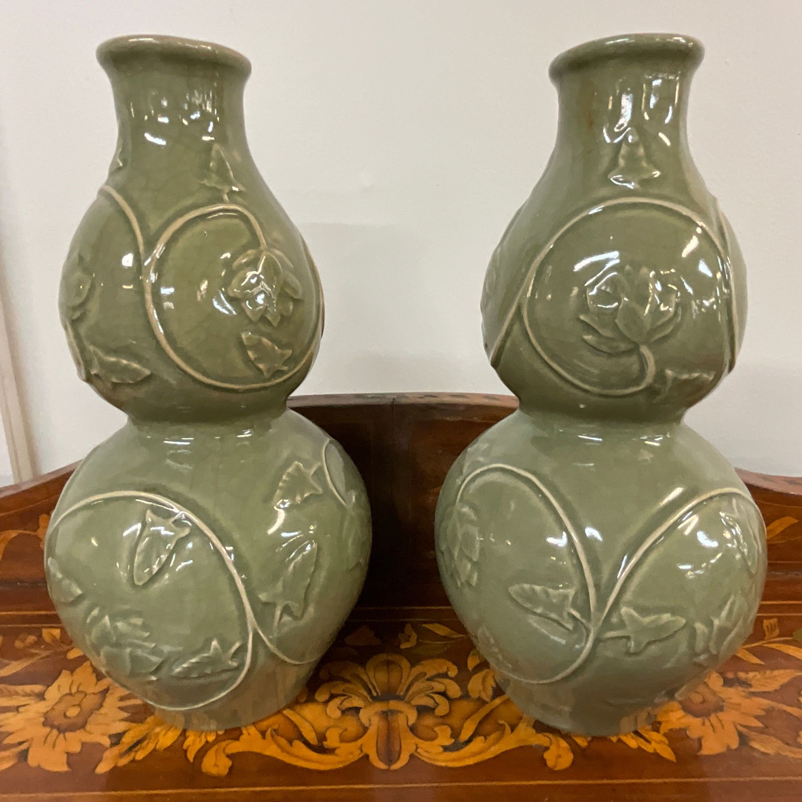 Pair of Oriental Style Vases (1 of 3)