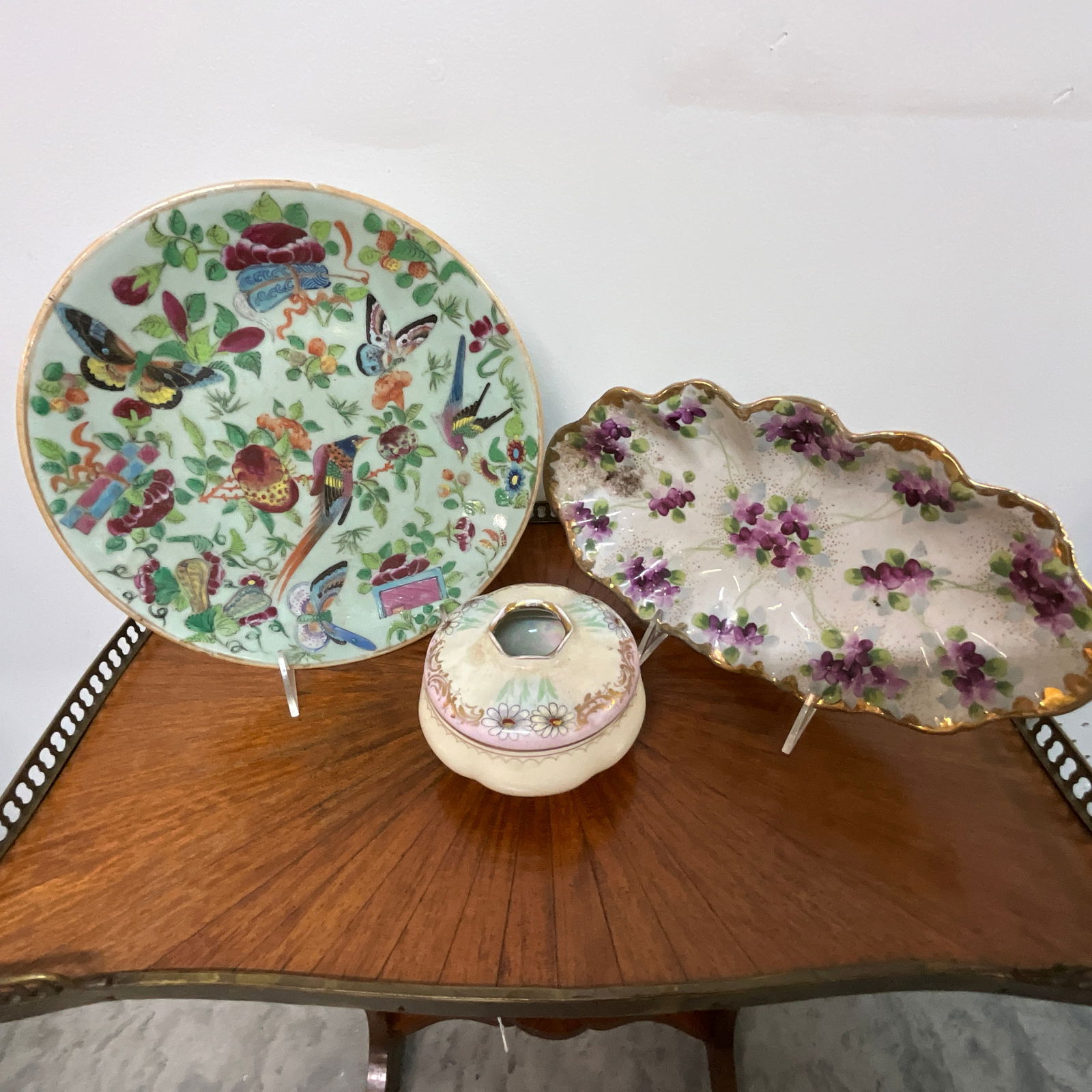 Hand Painted Porcelain Lot (1 of 5)
