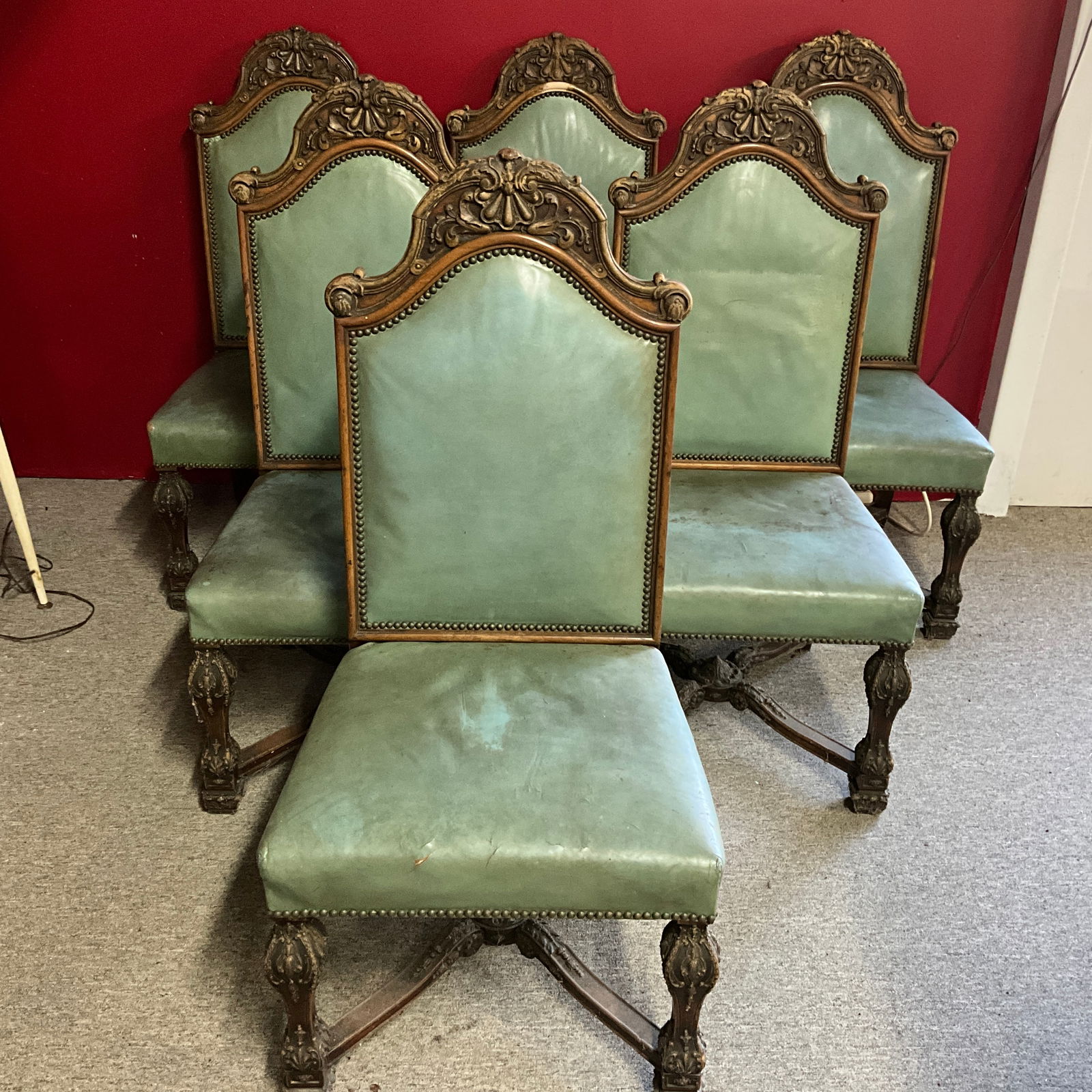 Set of Six High Back Dining Chairs (1 of 6)