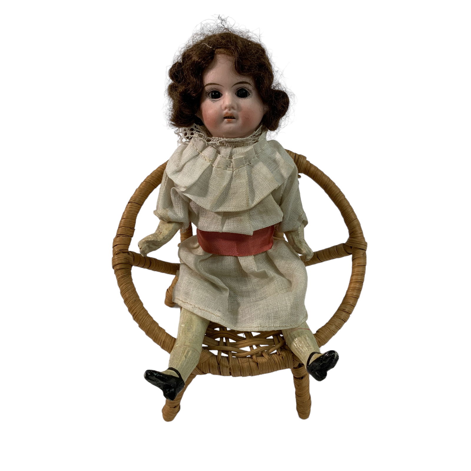 Germany Doll 7”: Germany Doll 7” DRP-185 19/0 Bisque head, molded body movable arms and Legs