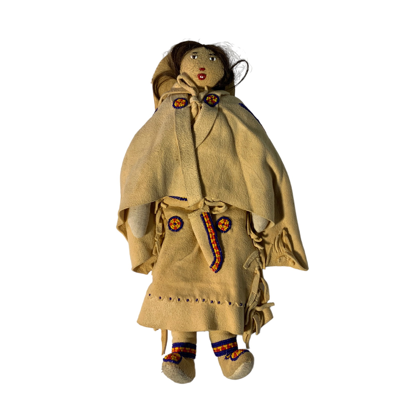 11” Native American Indians Plains Doll with Papoose (1 of 3)