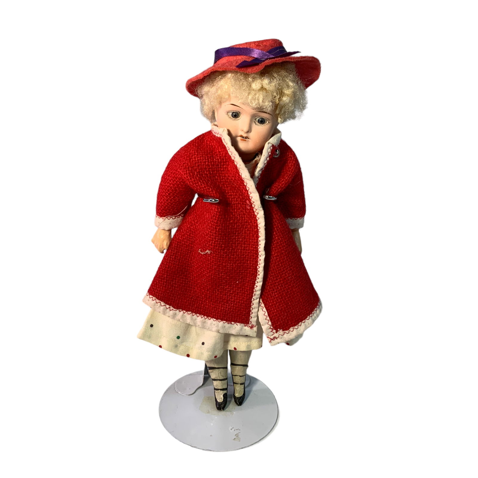 10” Bisque Head Doll 12/0: 10” Bisque Head Doll 12/0 See marks. Crack in back of head