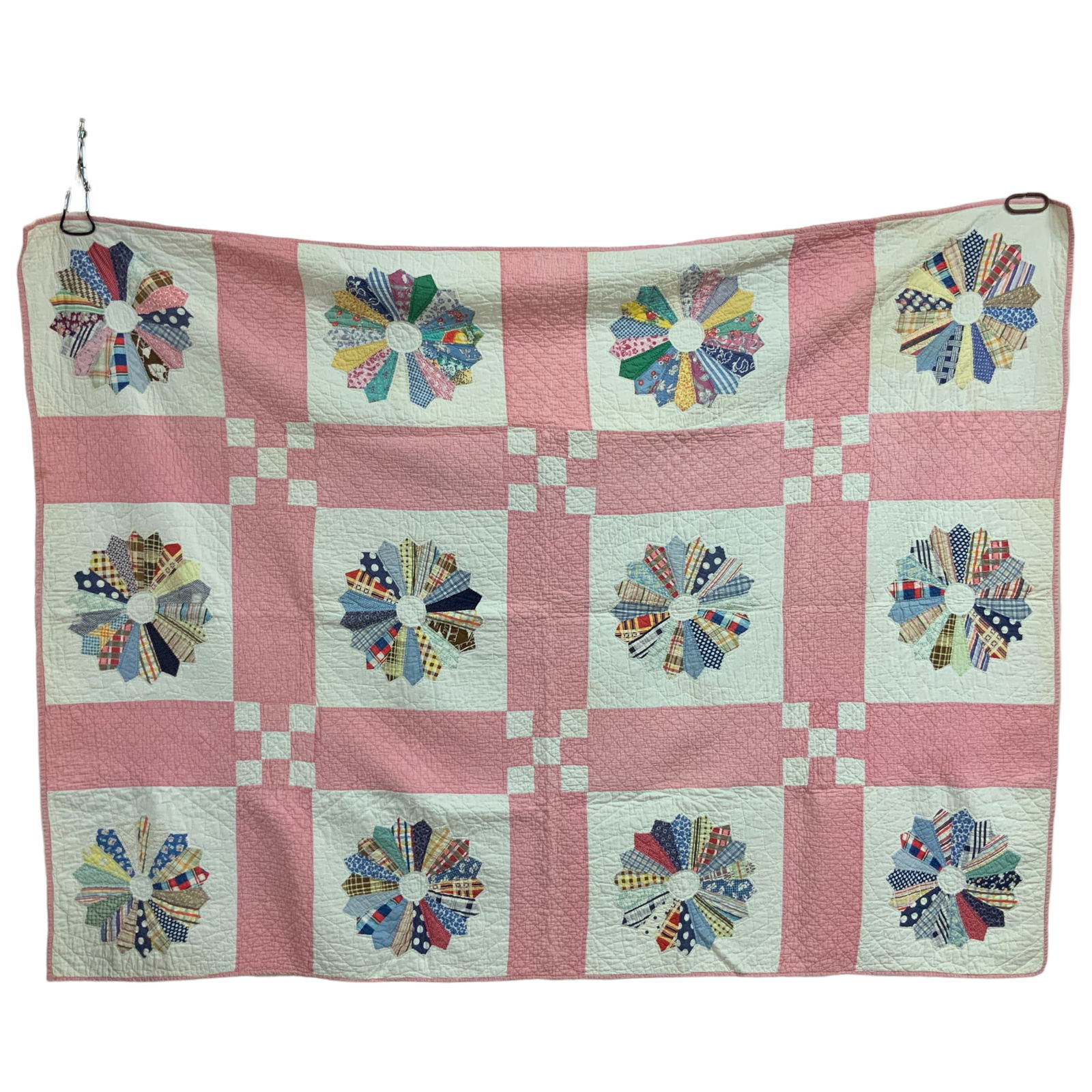 Antique Pin Wheel Quilt Dresden Plate (1 of 3)