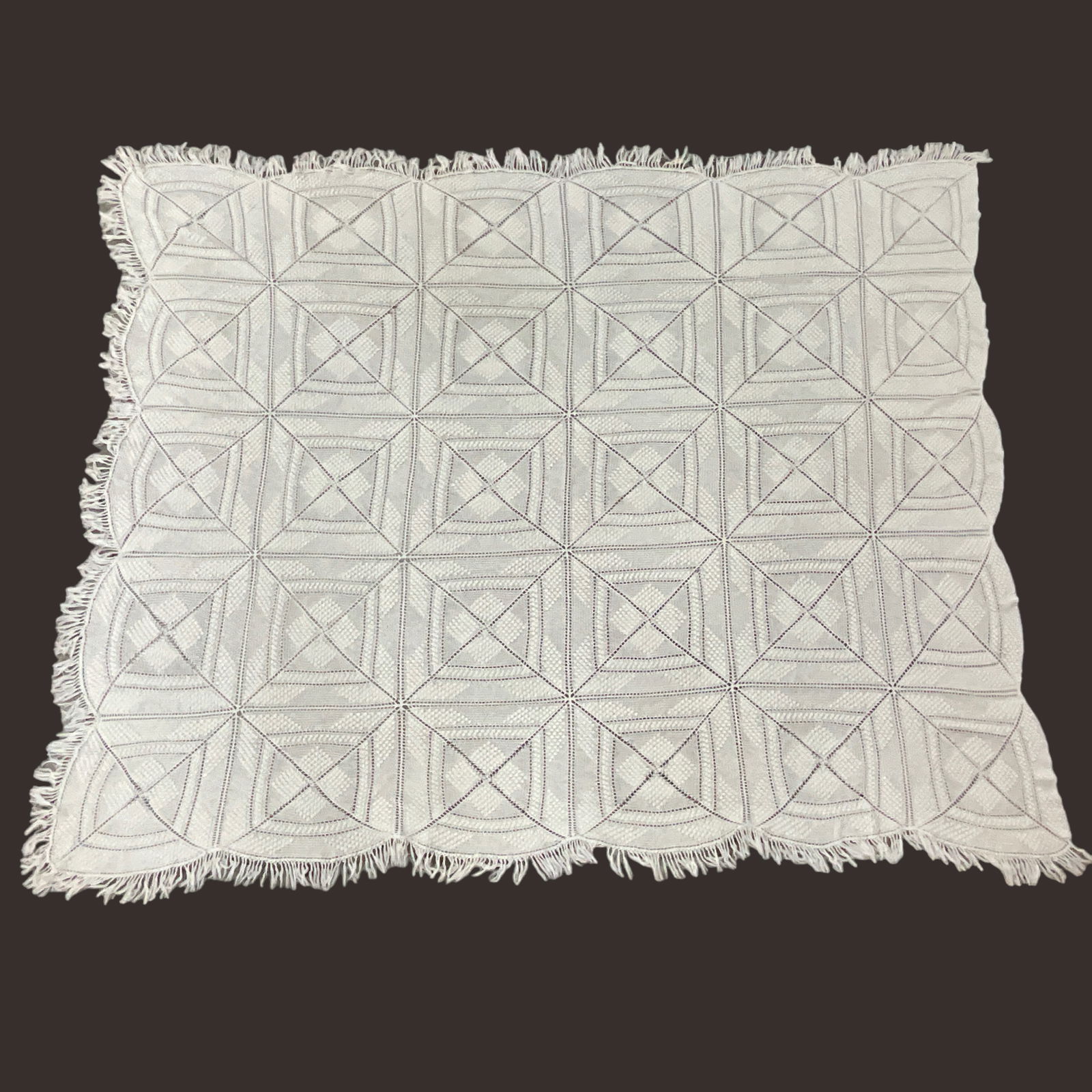 White Crochet Bedspread (1 of 5)