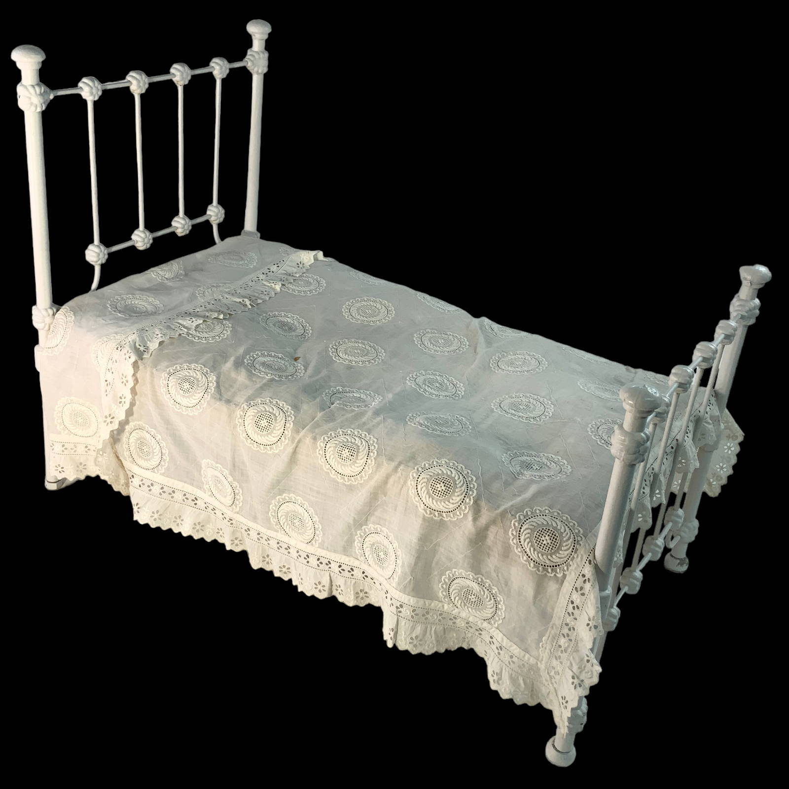 Antique Cast Iron Baby Doll Bed Auction