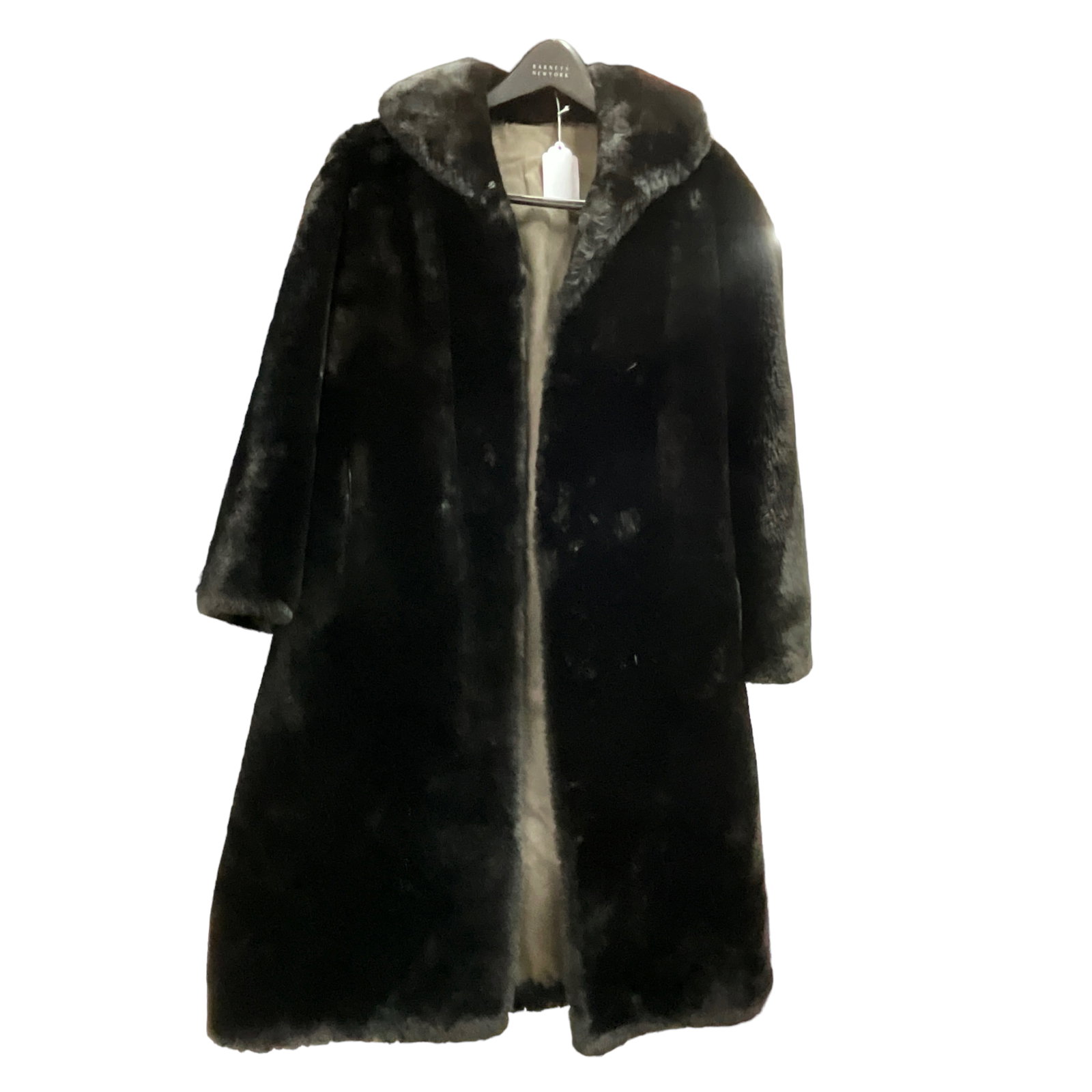 Heavy Faux Fur Coat: No tags, but appears to be about a medium/large.