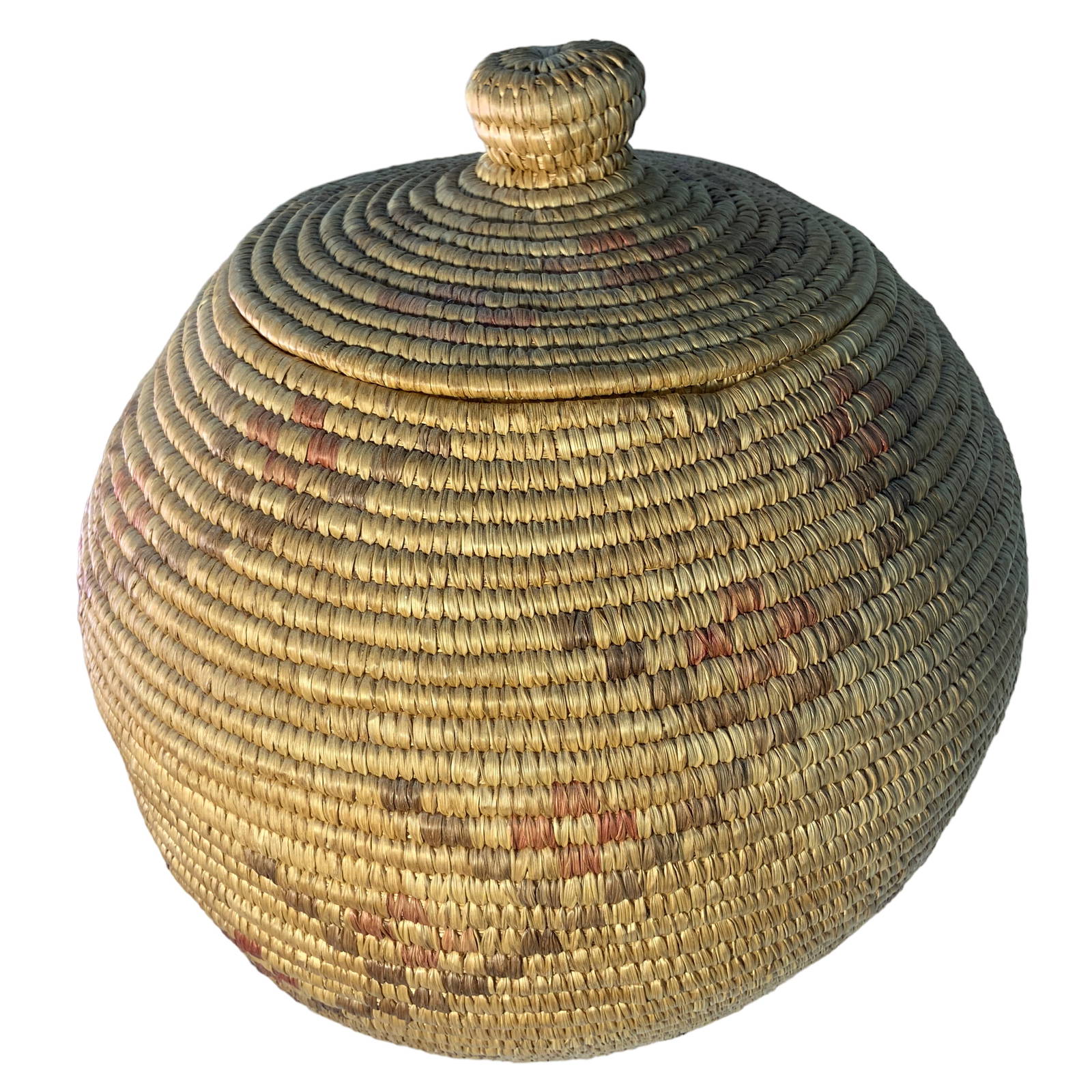Spherical Covered Native American Basket Auction
