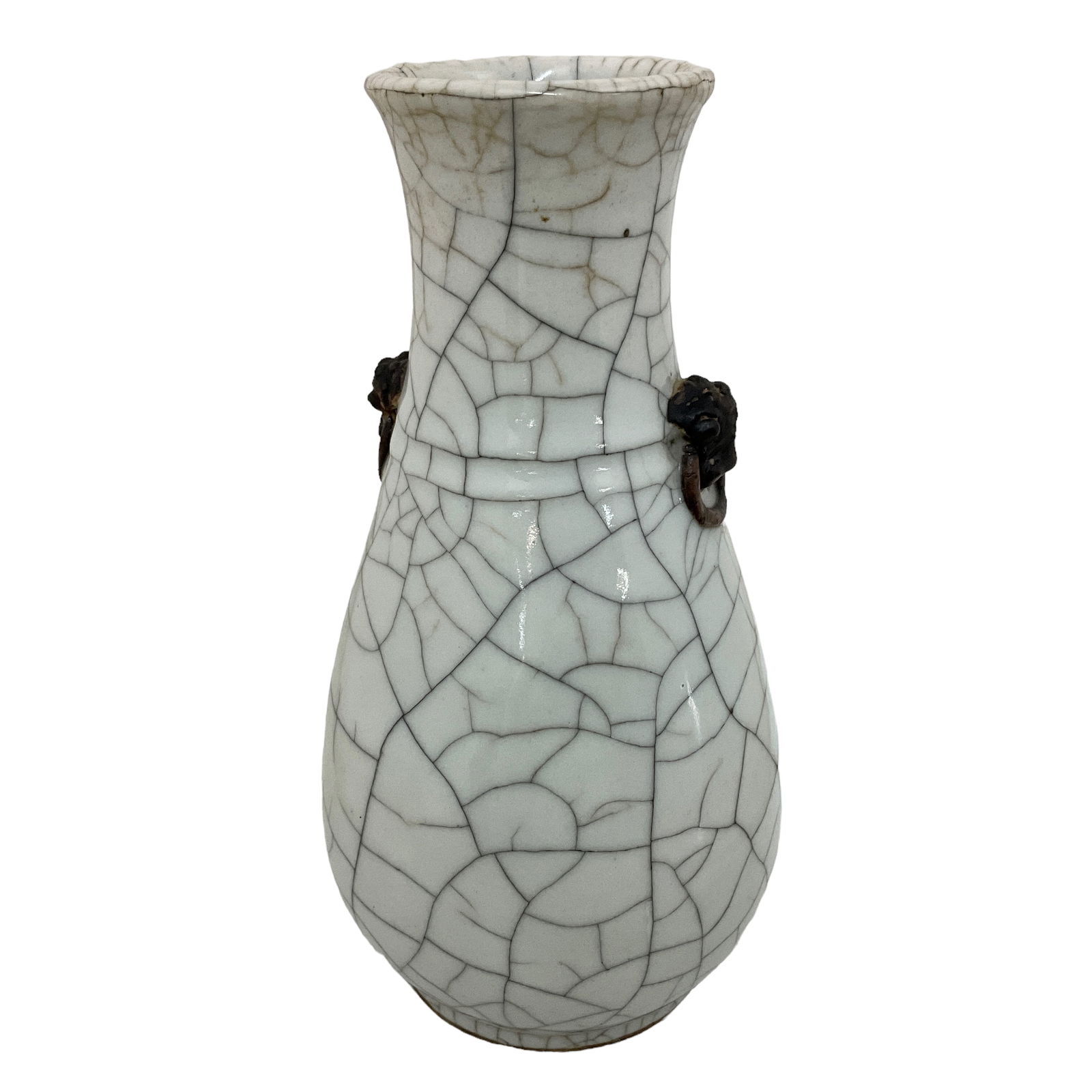 Crackle Glazed Chinese Porcelain Vase (1 of 3)